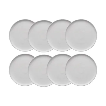 Sandsbro kleiner Teller offwhite, Ø20 cm, 8er pack - Scandi Living