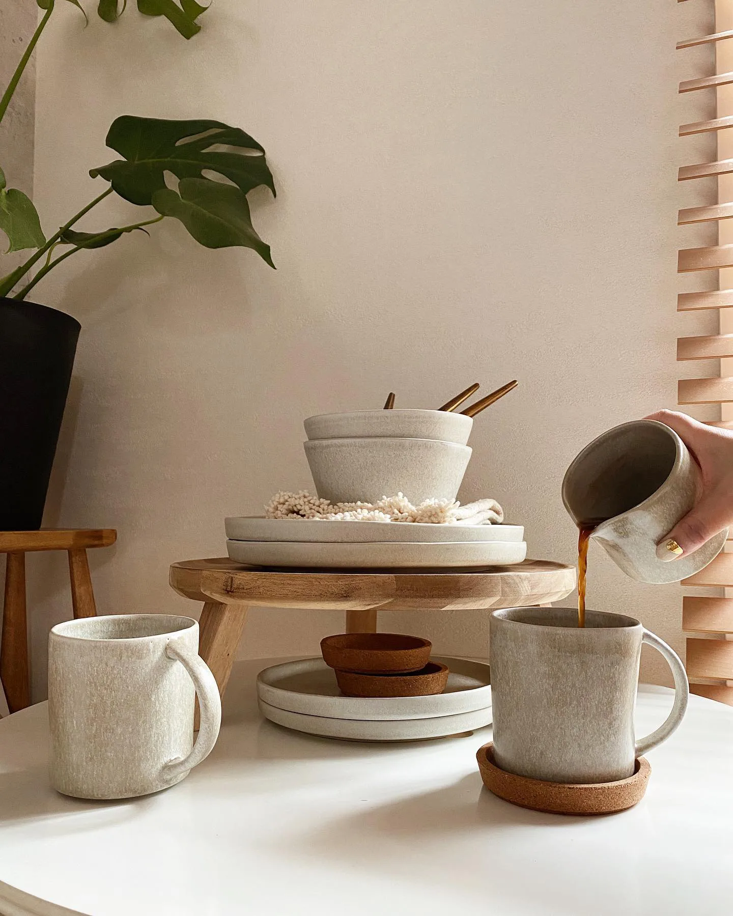 Sandsbro Pastateller hellgrau, Ø23 cm, 6er pack Scandi Living