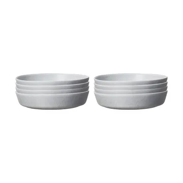 Sandsbro Pastateller hellgrau, Ø23 cm, 8er pack - Scandi Living