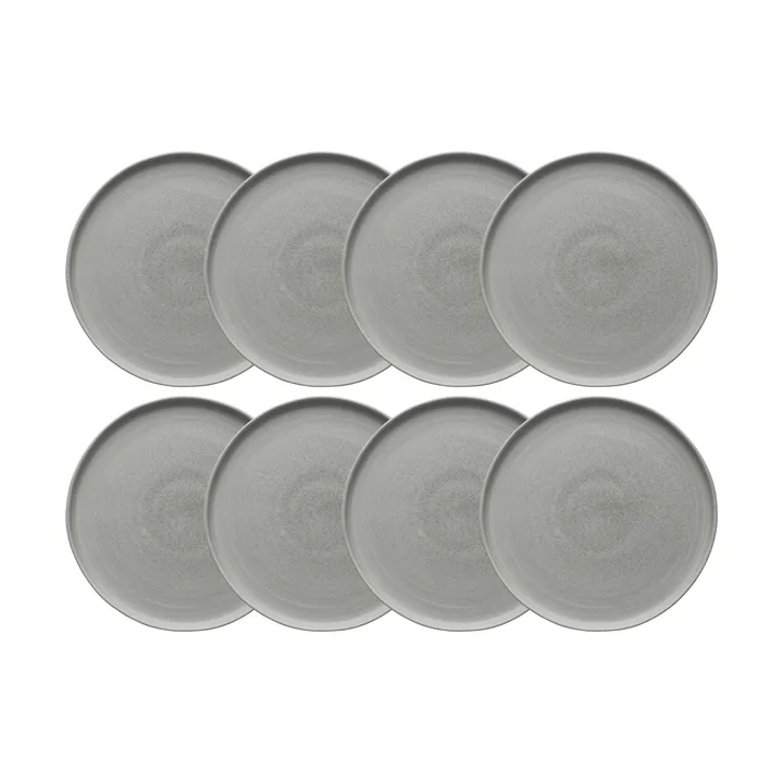 Sandsbro Speiseteller hellgrau, Ø26 cm, 8er pack - Scandi Living