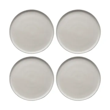 Sandsbro Speiseteller offwhite, Ø26 cm, 4er pack - Scandi Living