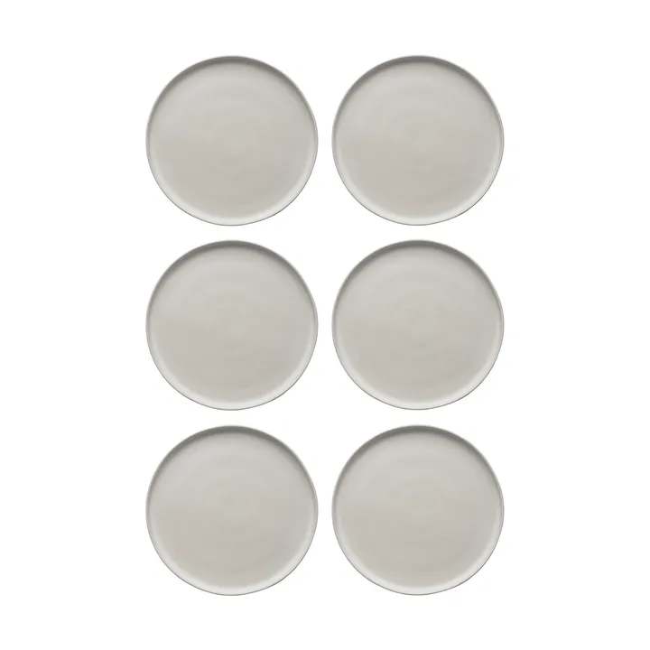 Sandsbro Speiseteller offwhite, Ø26 cm, 6er pack - Scandi Living