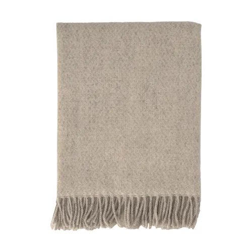 Scandi Living Sandstone Wolldecke 130 × 180 cm, Beige