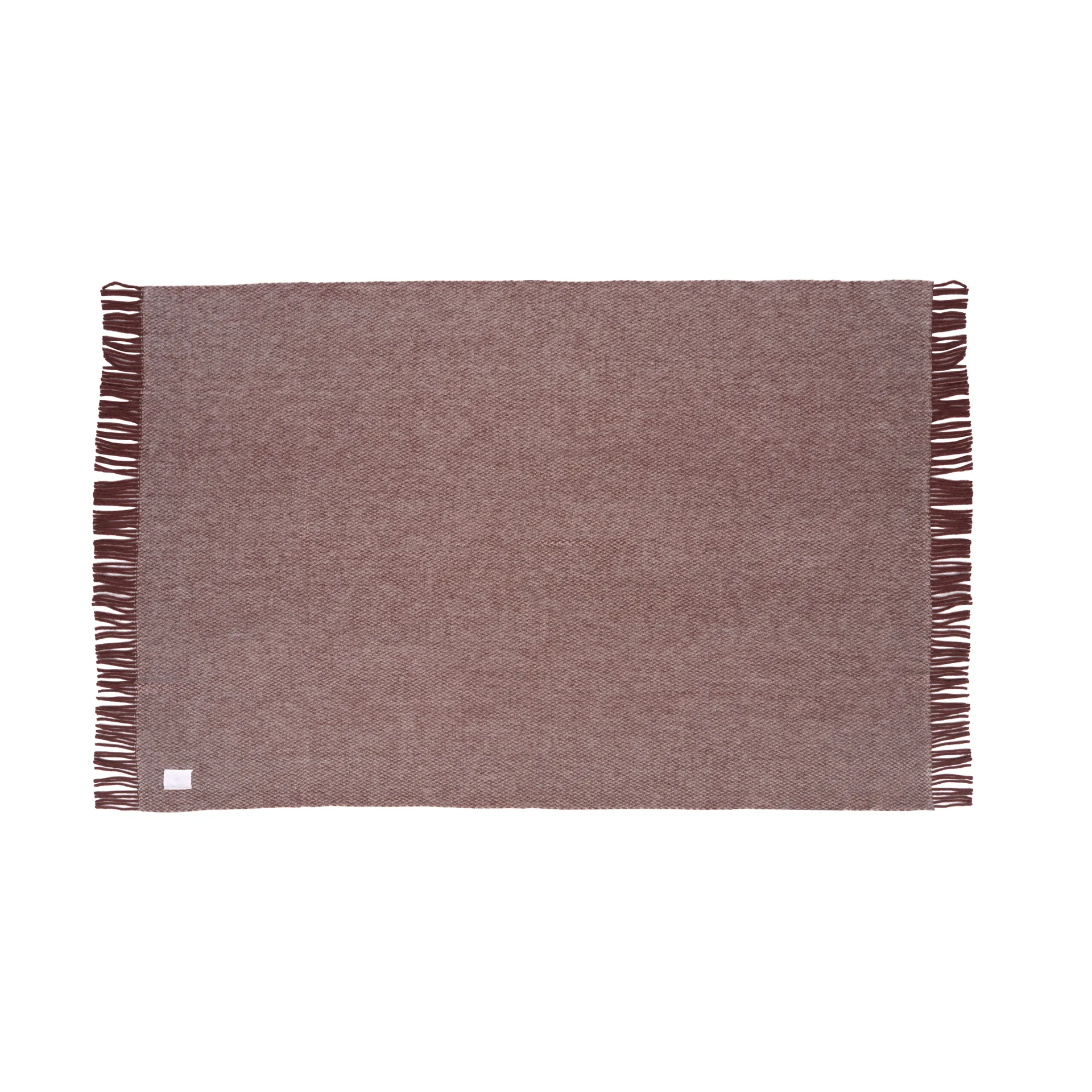 Sandstone Wolldecke 130 x 180cm, Burgunderrot Scandi Living