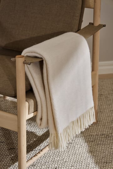Sandstone Wolldecke 130 x 180cm - Creme - Scandi Living