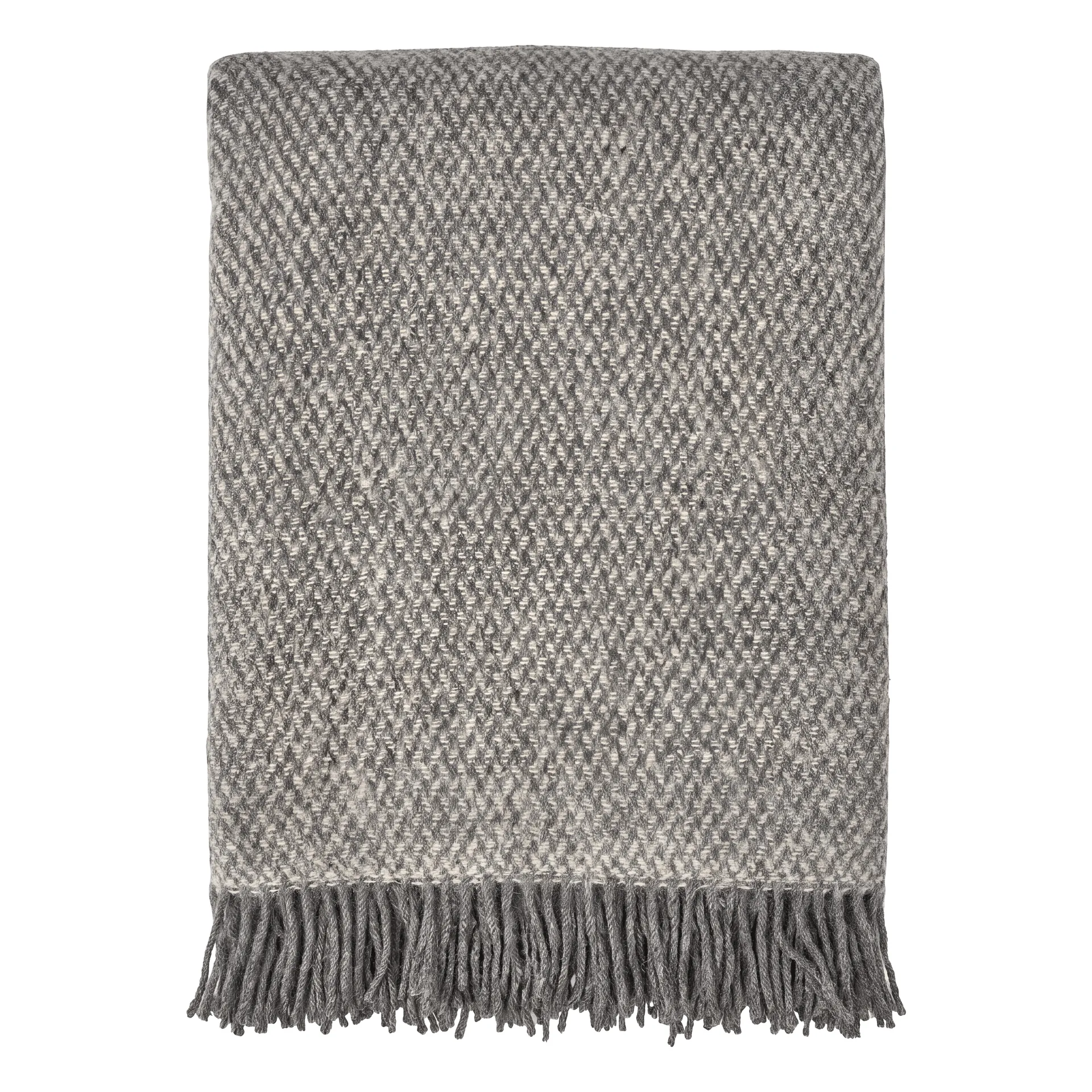 Sandstone Wolldecke 130 x 180cm, Grau Scandi Living