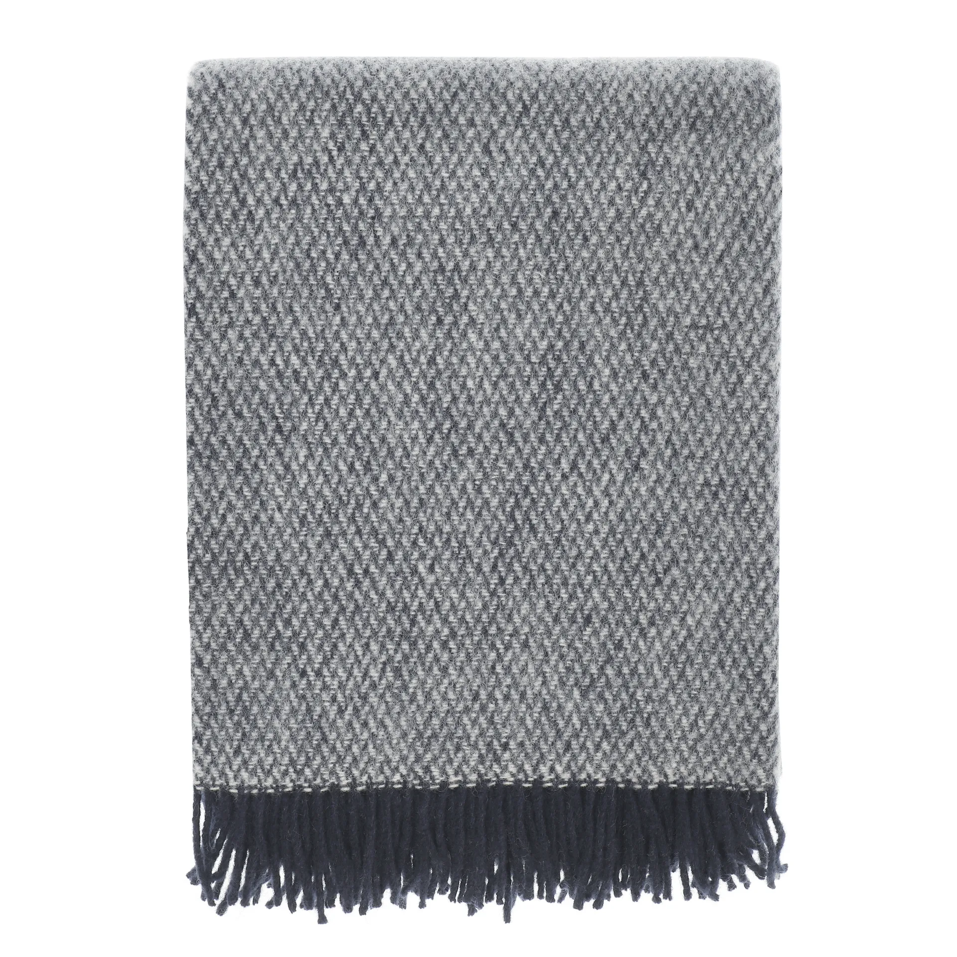 Sandstone Wolldecke 130 x 180cm, Indigo blau Scandi Living