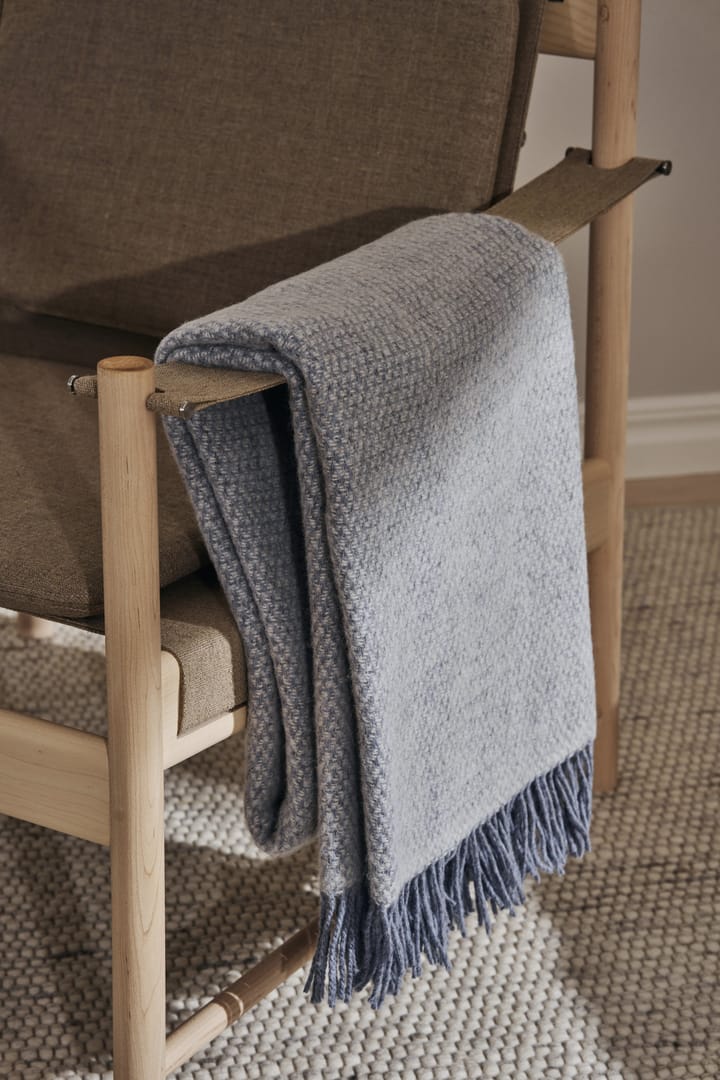 Sandstone Wolldecke 130 x 180cm, Indigo blau Scandi Living