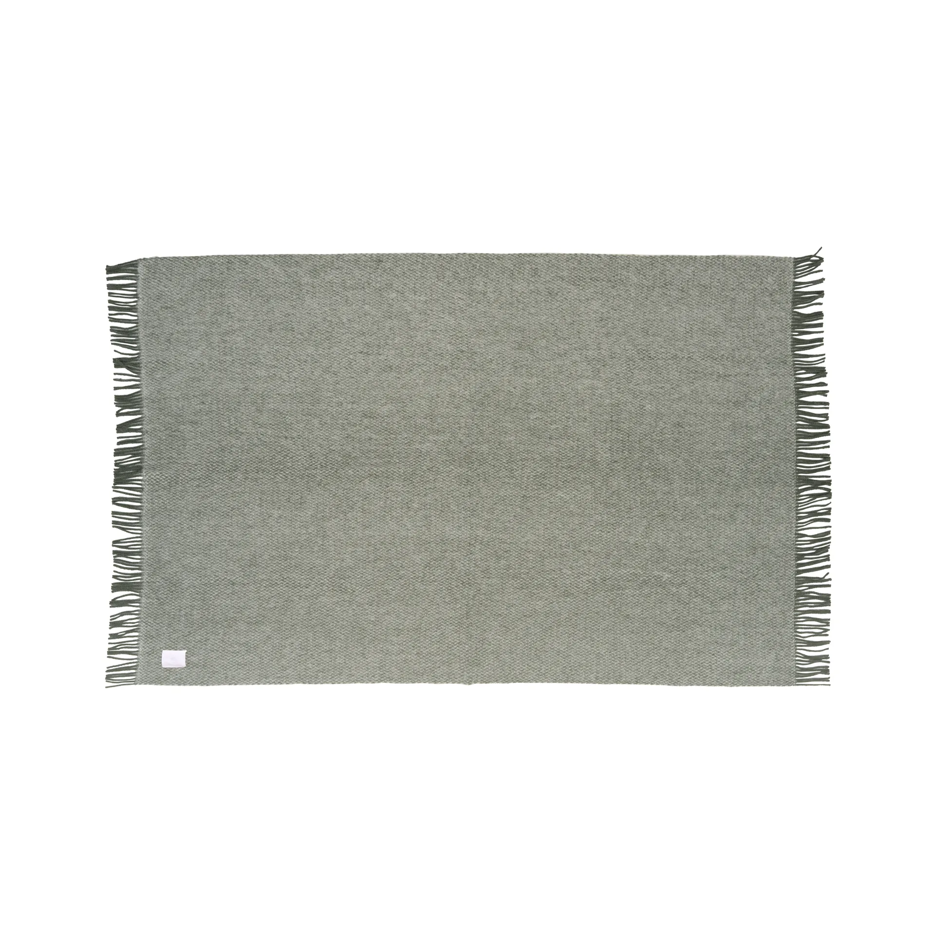 Sandstone Wolldecke 130 x 180cm, Khaki grün Scandi Living