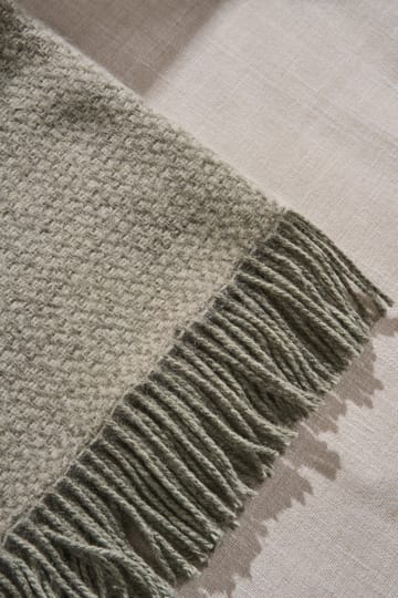 Sandstone Wolldecke 130 x 180cm - Sage Melange - Scandi Living