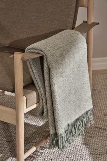Sandstone Wolldecke 130 x 180cm - Sage Melange - Scandi Living