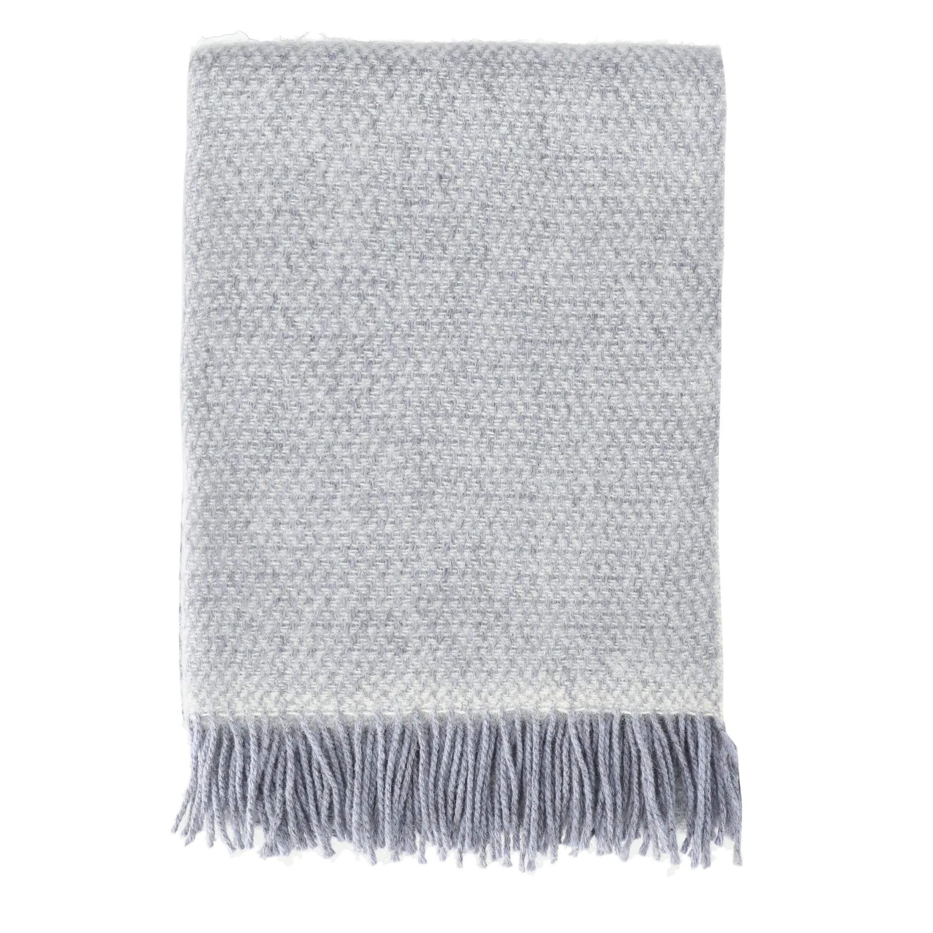 Sandstone Wolldecke 130 x 180cm, Taubenblau Melange Scandi Living