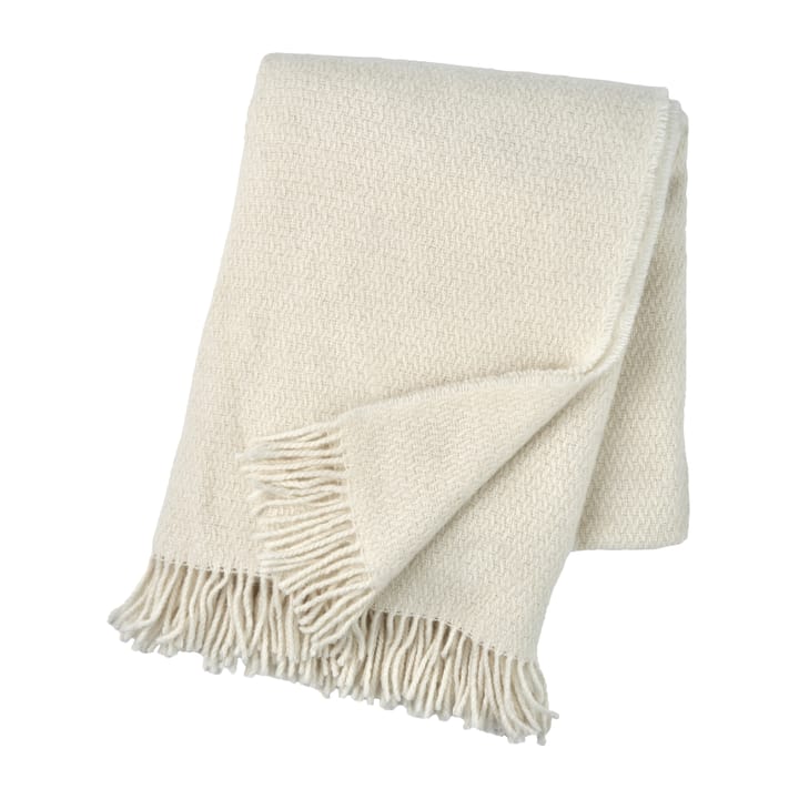Sandstone Wolldecke 130 x 180cm - Weiß - Scandi Living