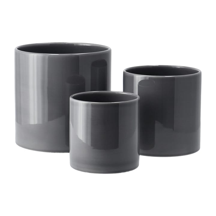 Sleek Blumentopf Ø 12 cm - Charcoal - Scandi Living