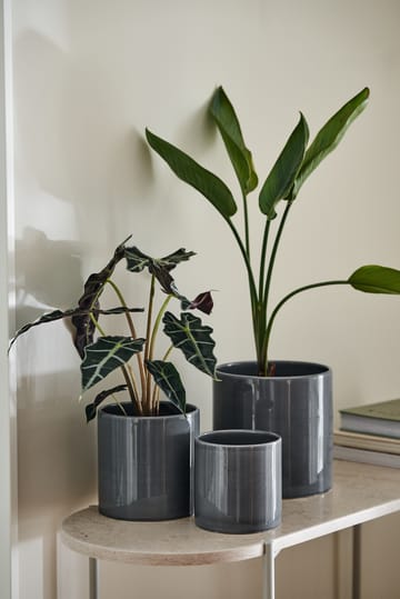 Sleek Blumentopf Ø 15 cm - Charcoal - Scandi Living