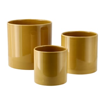 Sleek Blumentopf Ø 15 cm - Mustard - Scandi Living