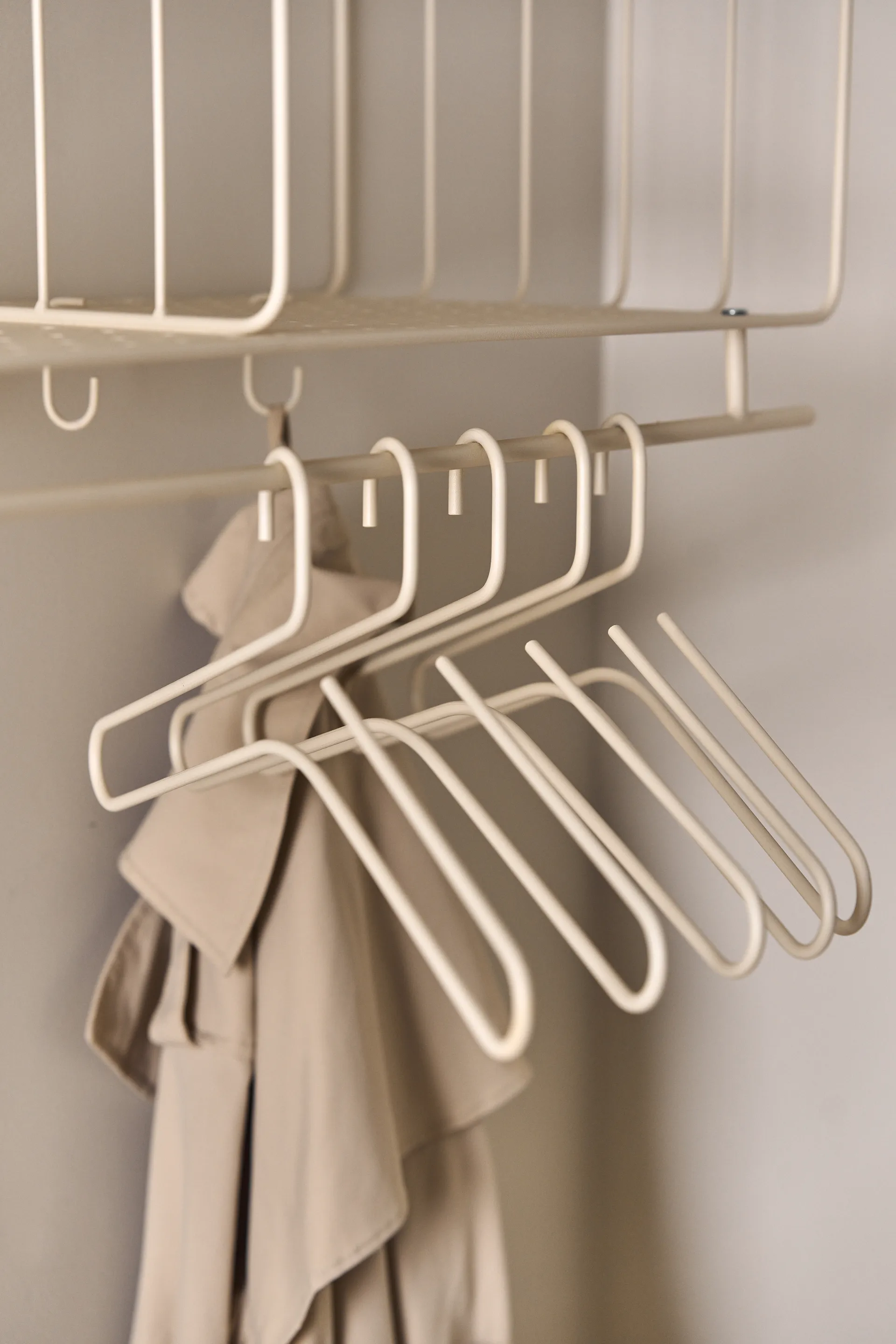 Smooth Kleiderbügel 5er-Pack, Beige Scandi Living