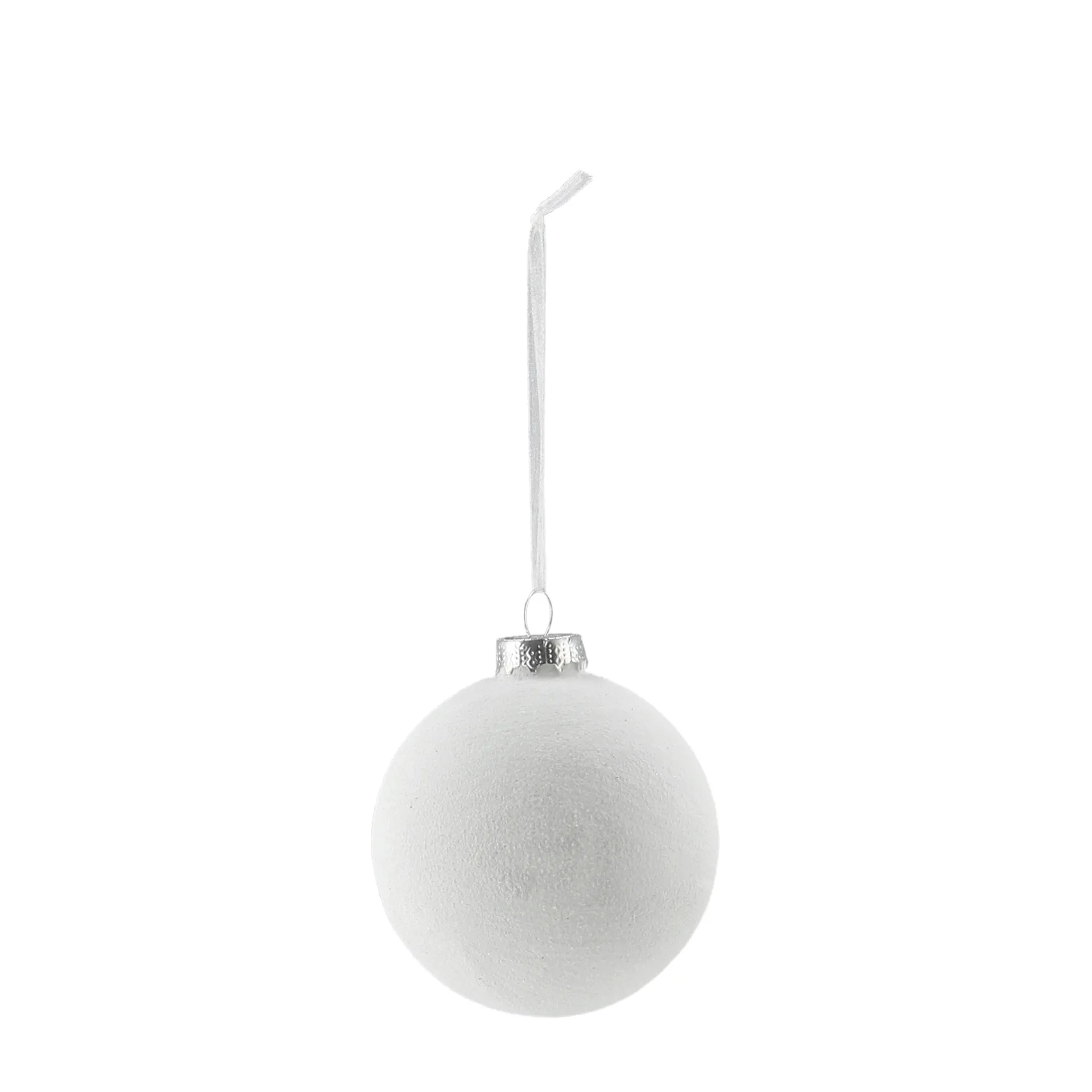 Snowing Weihnachtskugel 6er-Pack, White Scandi Living