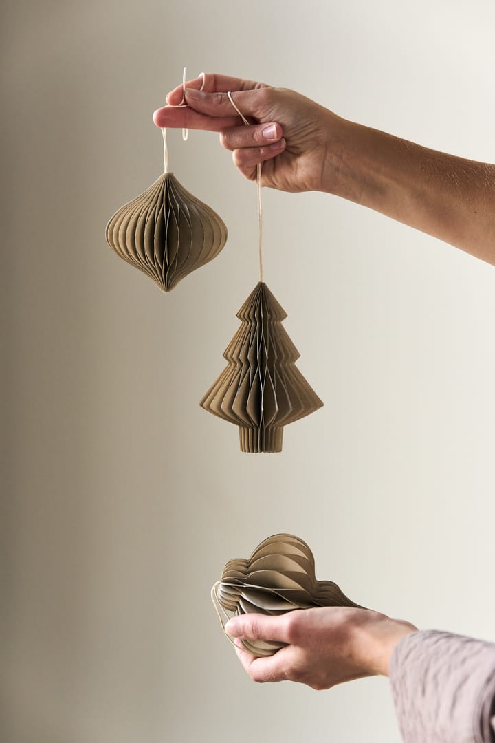Spira Weihnachtskugeln 4er-Pack, Beige Scandi Living