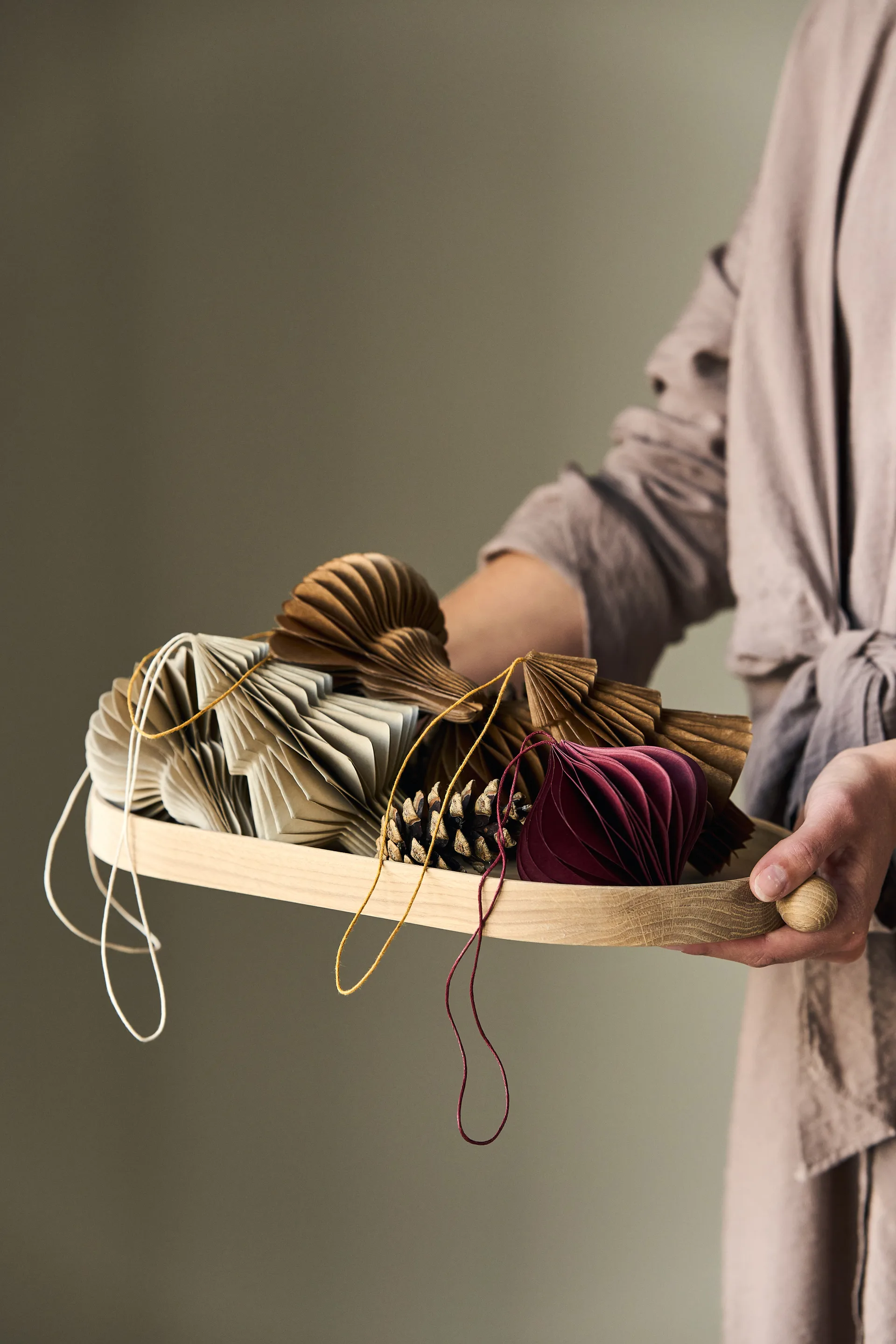 Spira Weihnachtskugeln 4er-Pack, Beige Scandi Living