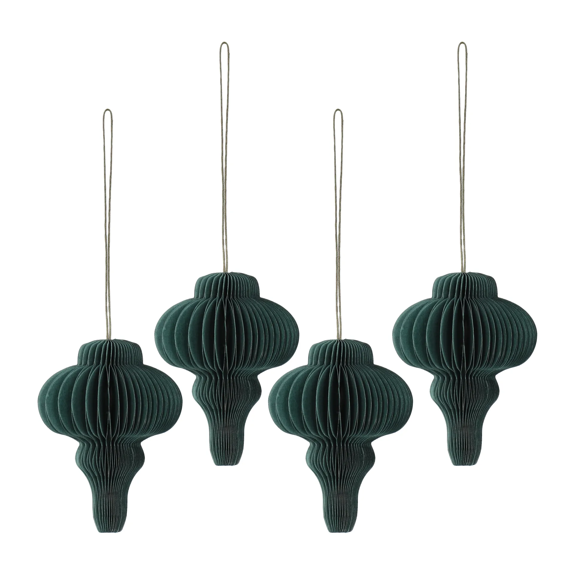 Spira Weihnachtskugeln 4er-Pack, Forest Green Scandi Living