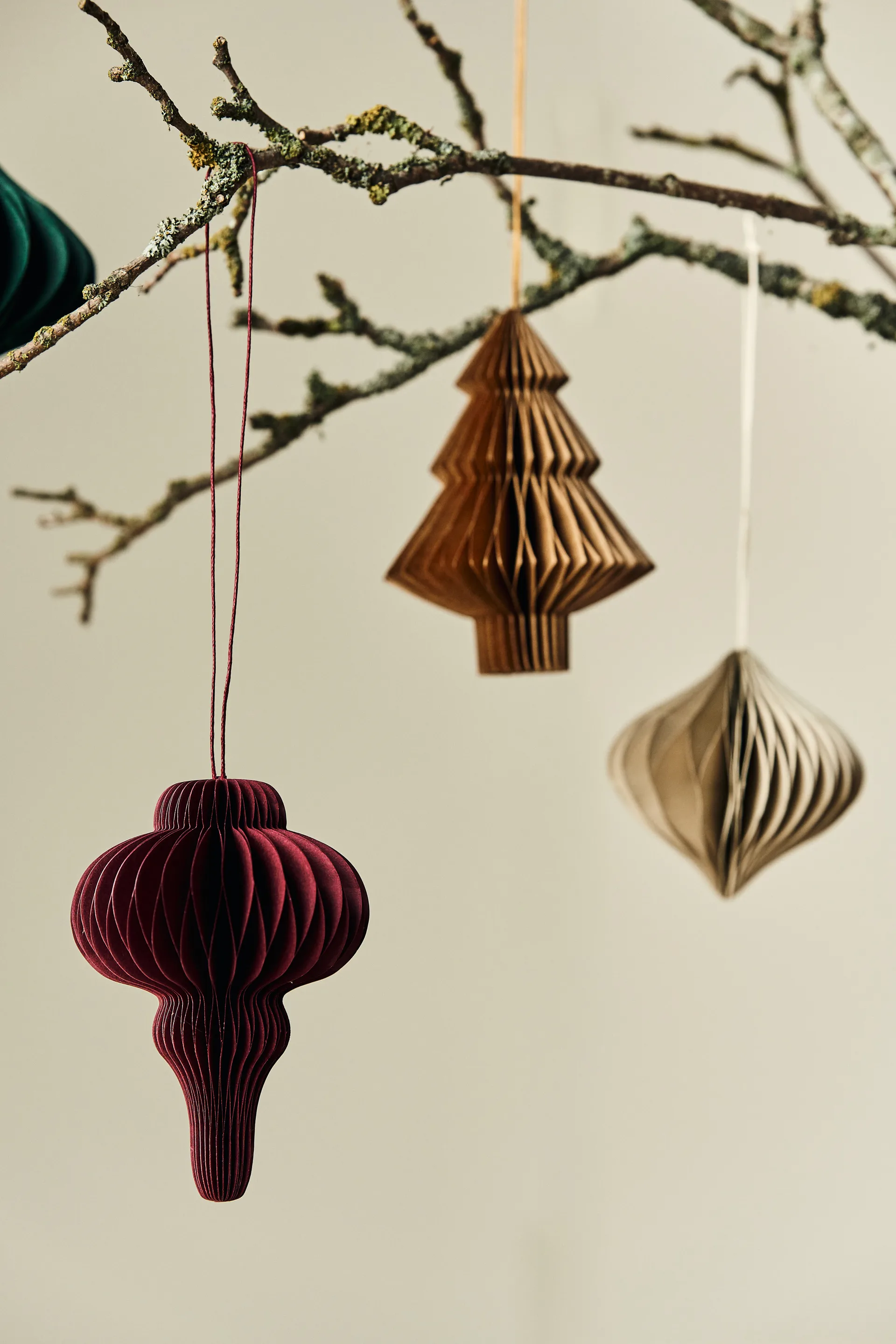 Spira Weihnachtskugeln 4er-Pack, Red Scandi Living