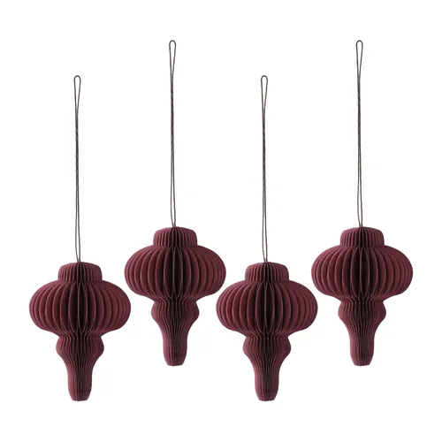 Scandi Living Spira Weihnachtskugeln, 4er-Pack