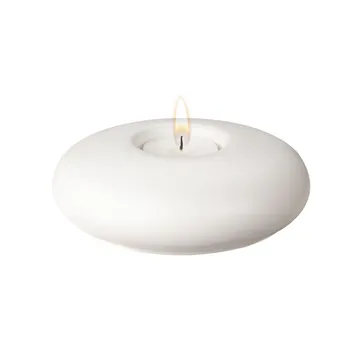 Stone Windlicht Ø13cm - Weiß - Scandi Living