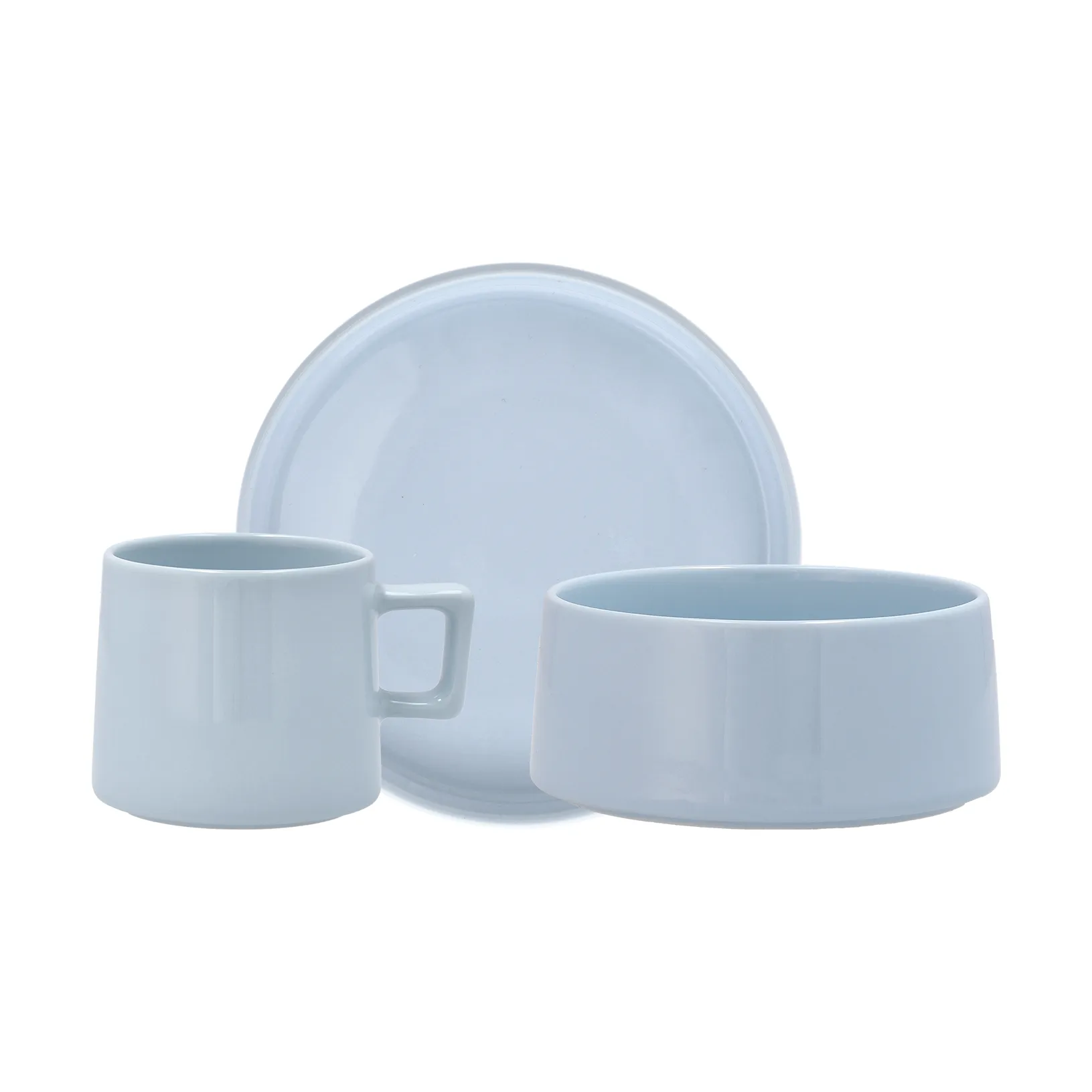 Taper Frühstücks-Set 12 Teile - Hellblau,  Scandi Living