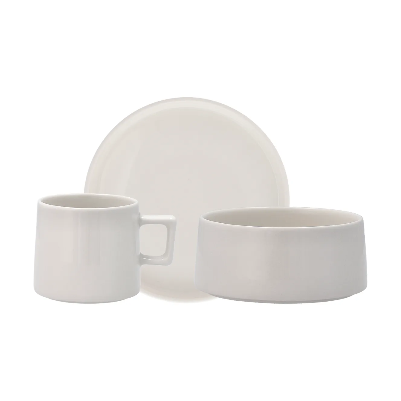 Taper Frühstücks-Set 12 Teile - Weiß,  Scandi Living