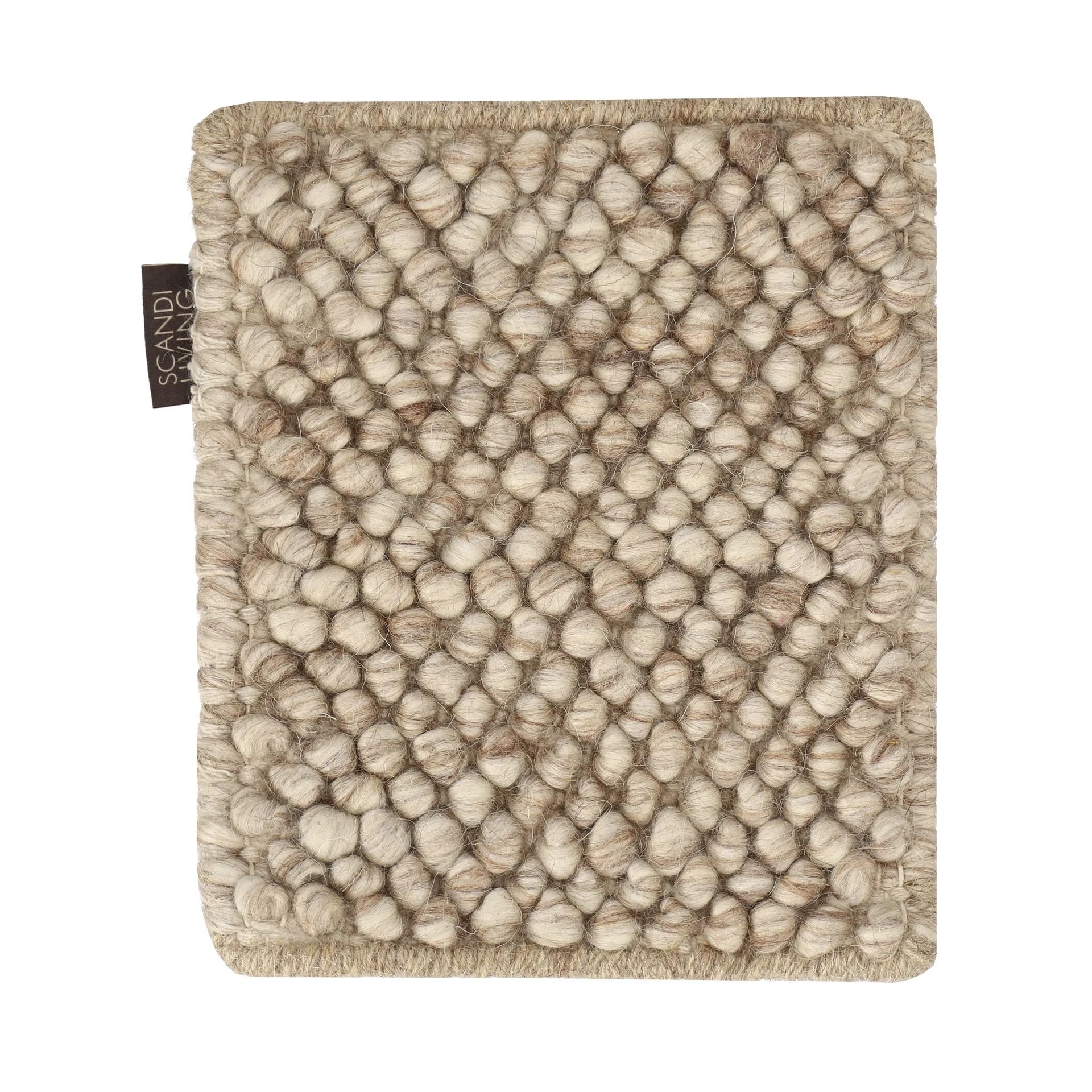Teppichmuster Flock Wollteppich, Beige Scandi Living