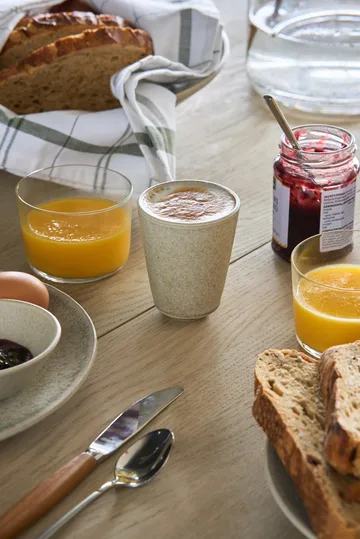 Terra Cappuccinotasse - Beige Steinzeug, 14,5 cl - Scandi Living