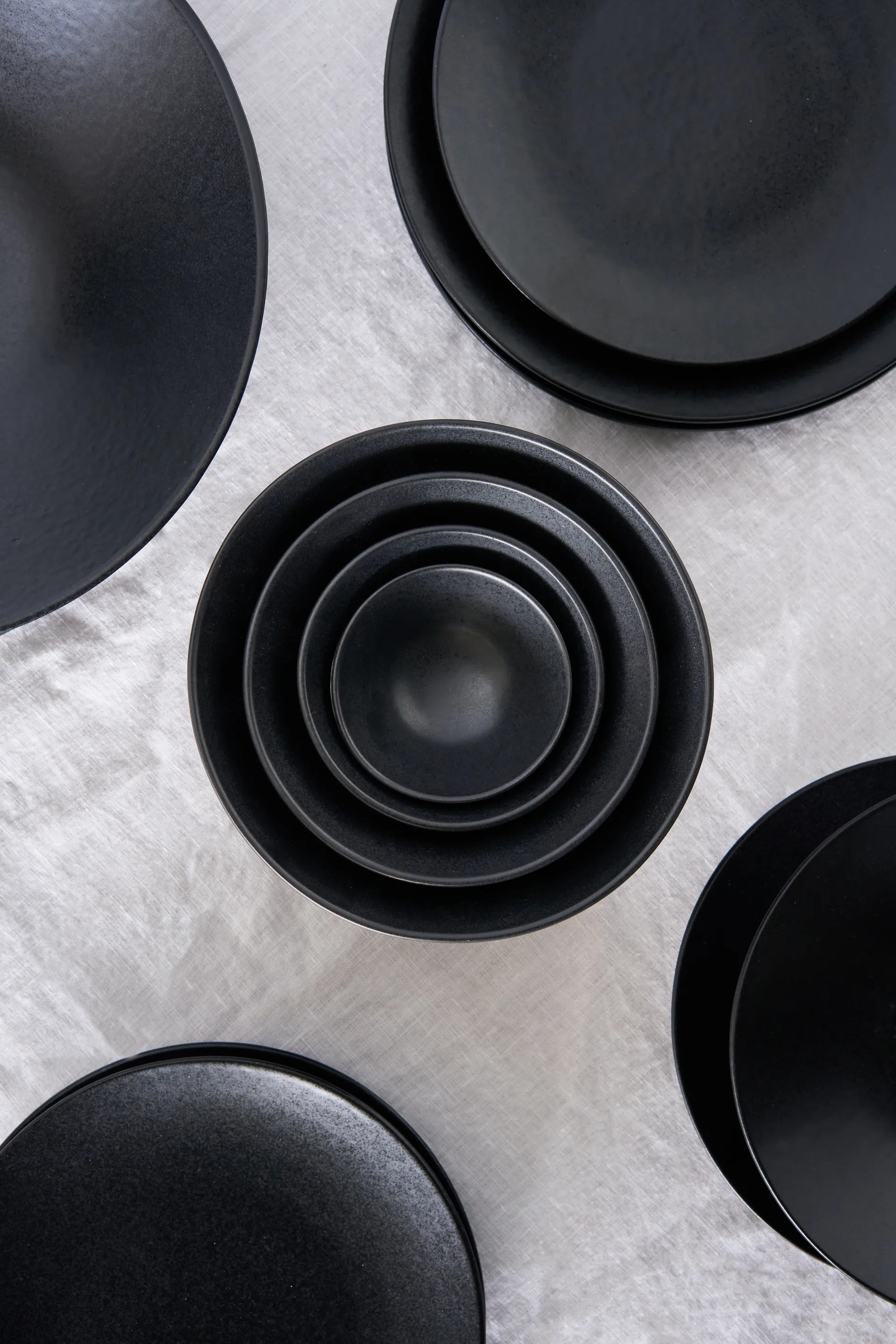 Terra Servierschüssel, Schwarz Steinzeug, Ø9,5 cm Scandi Living