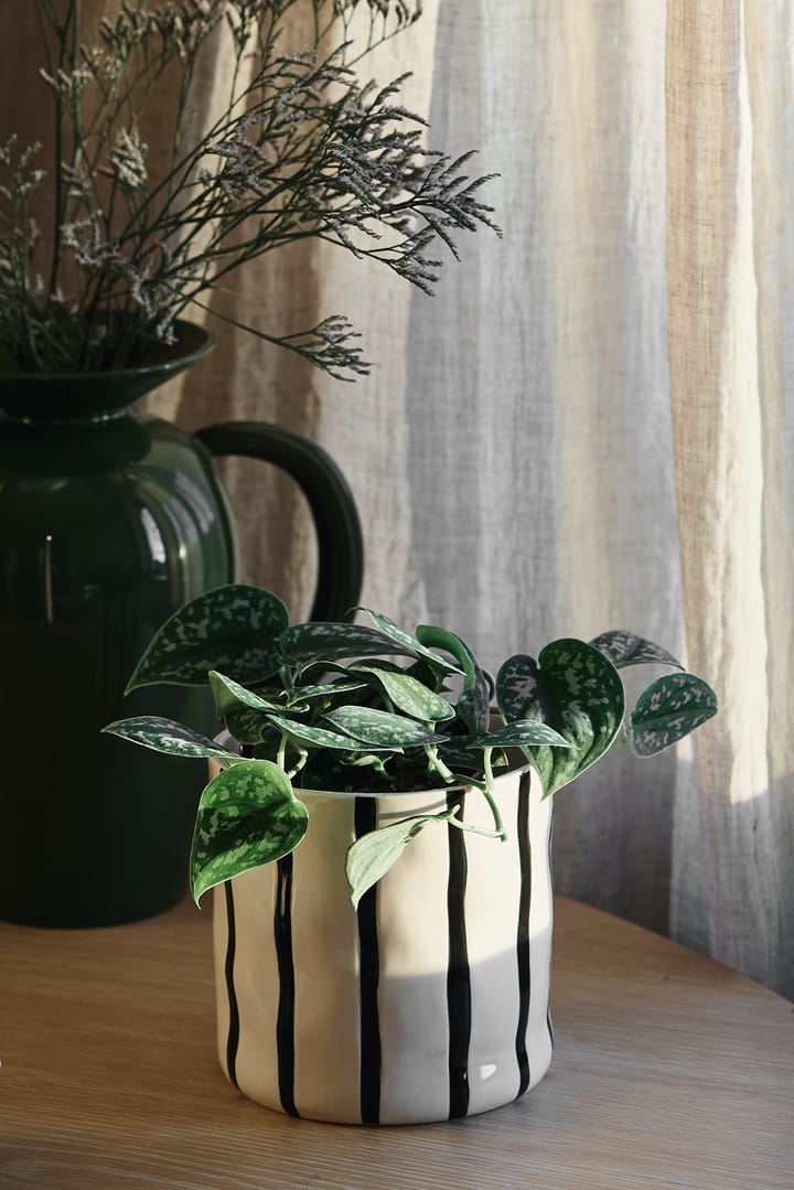 Thrive Blumentopf Ø16cm, Weiß-schwarz Scandi Living