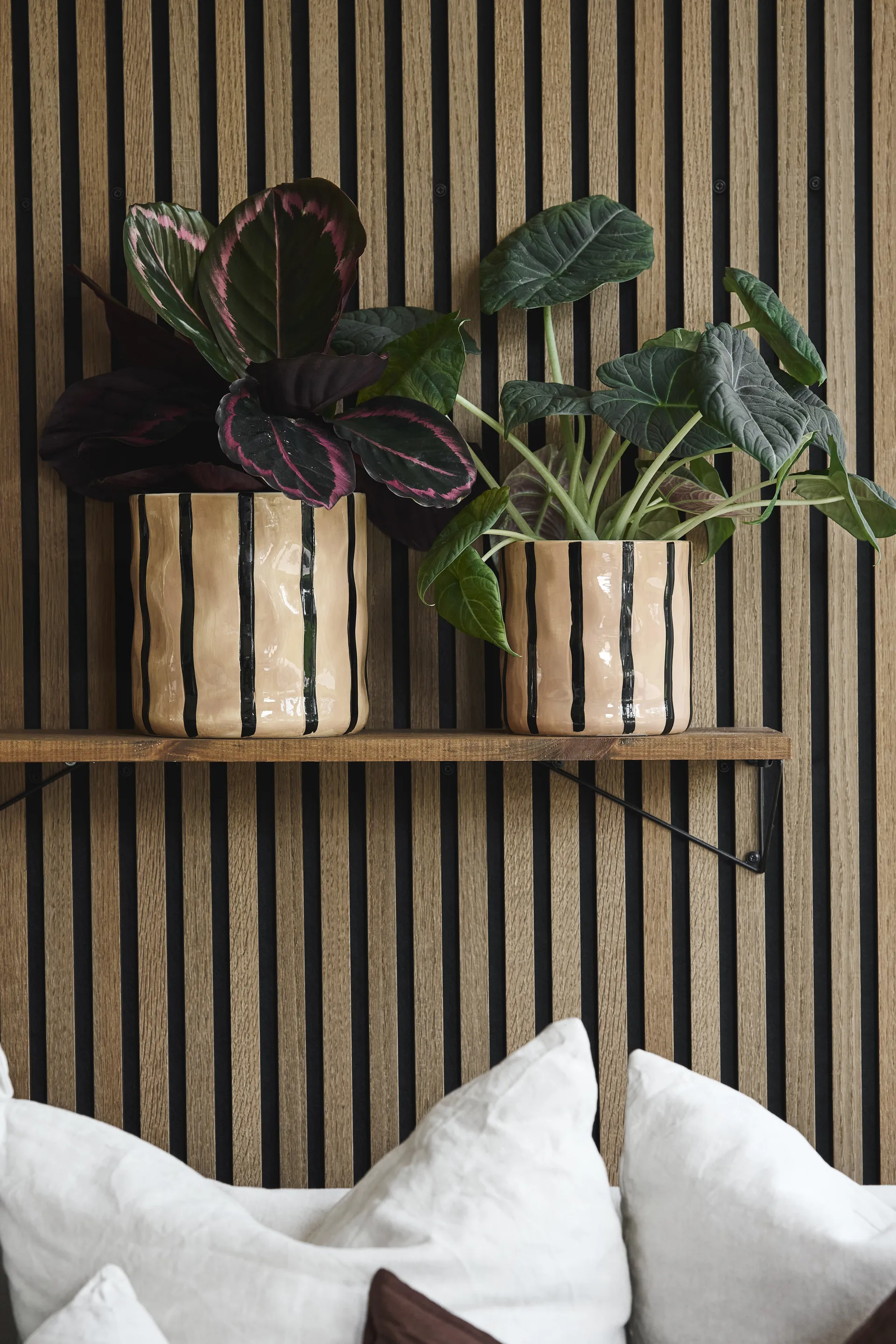 Thrive Blumentopf Ø20cm, Beige-schwarz Scandi Living