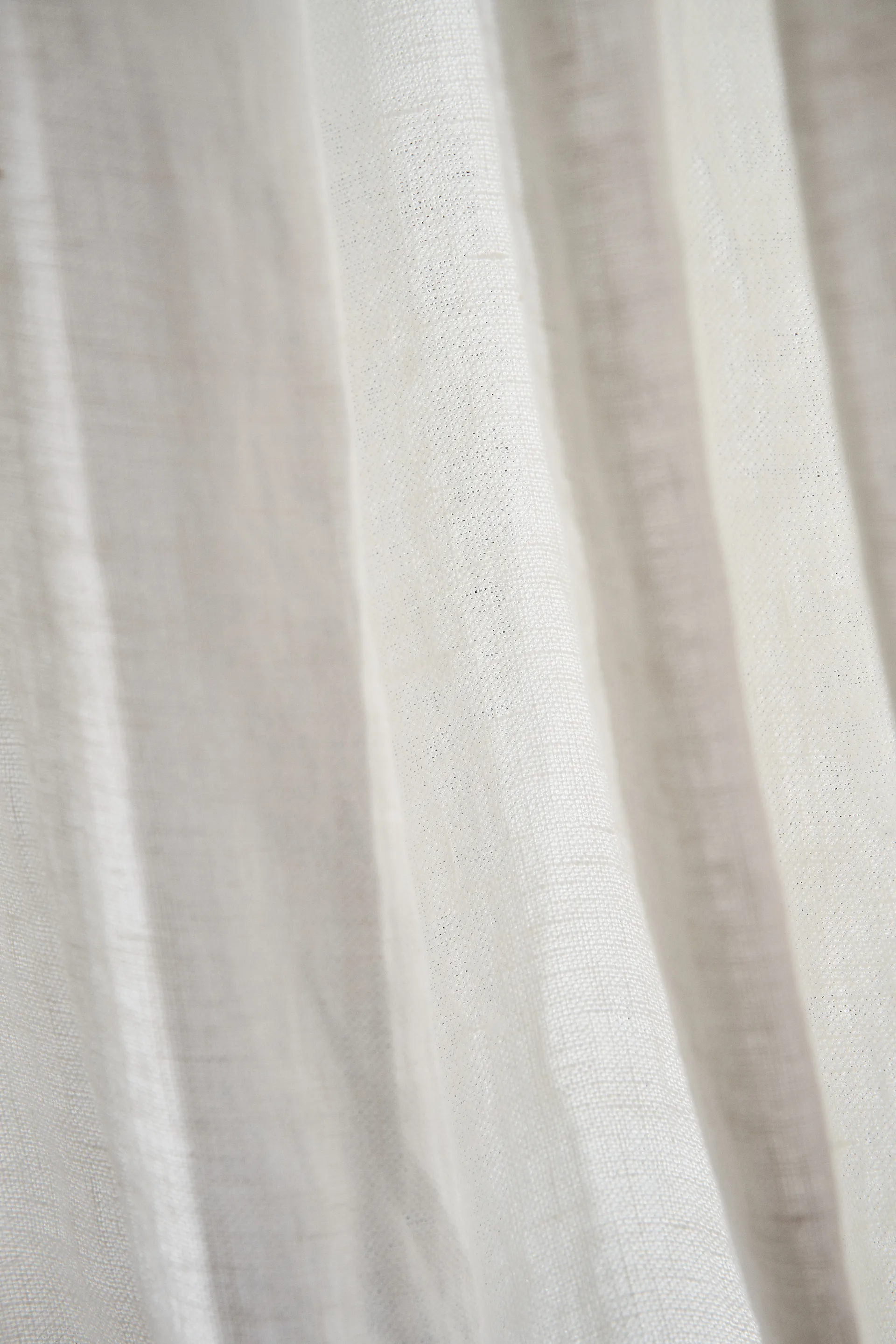 Tranquility Gardine mit Multiband 139 x 250cm, Weiß Scandi Living