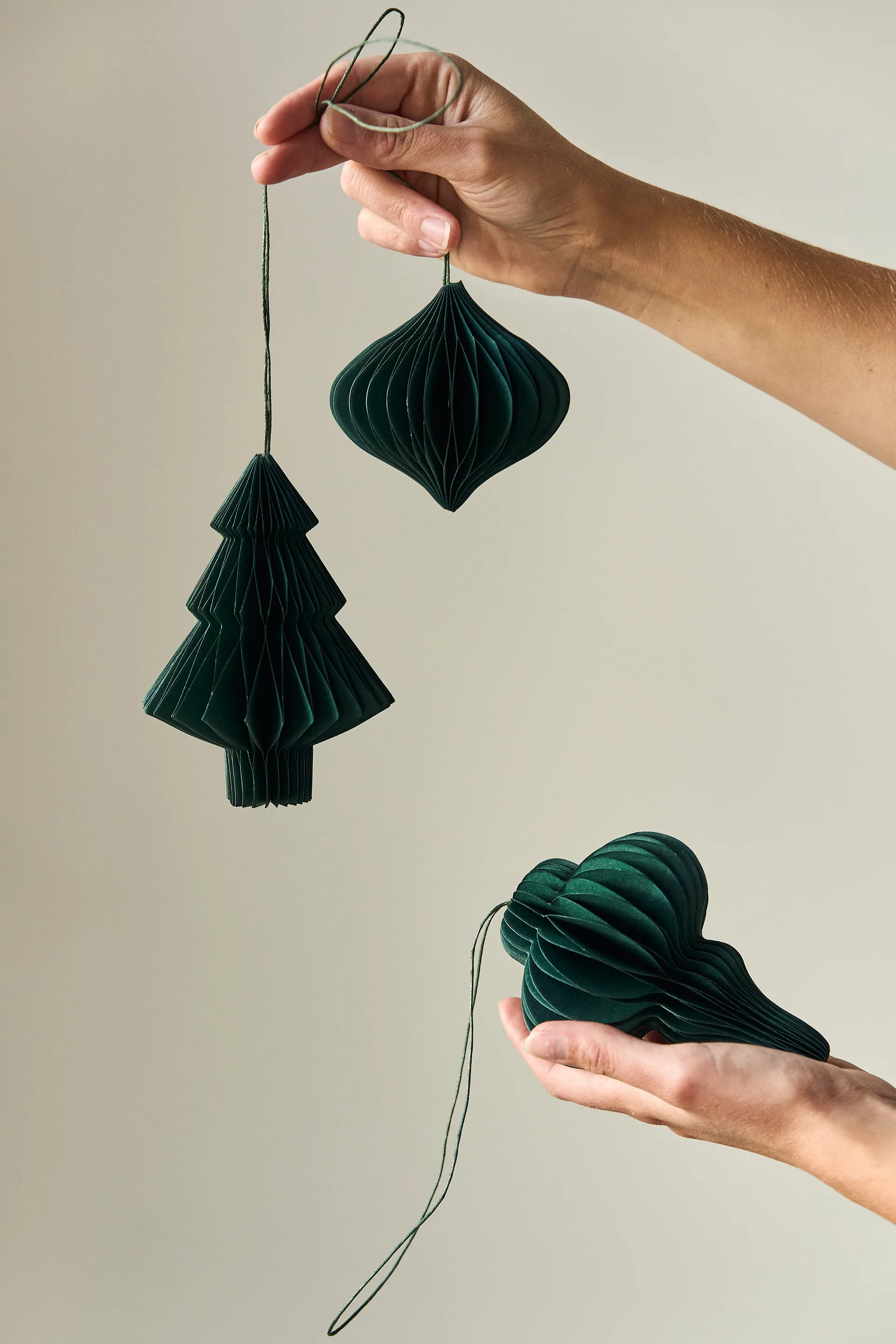 Tree Weihnachtsbaumkugeln 4er-Pack, Forest Green Scandi Living