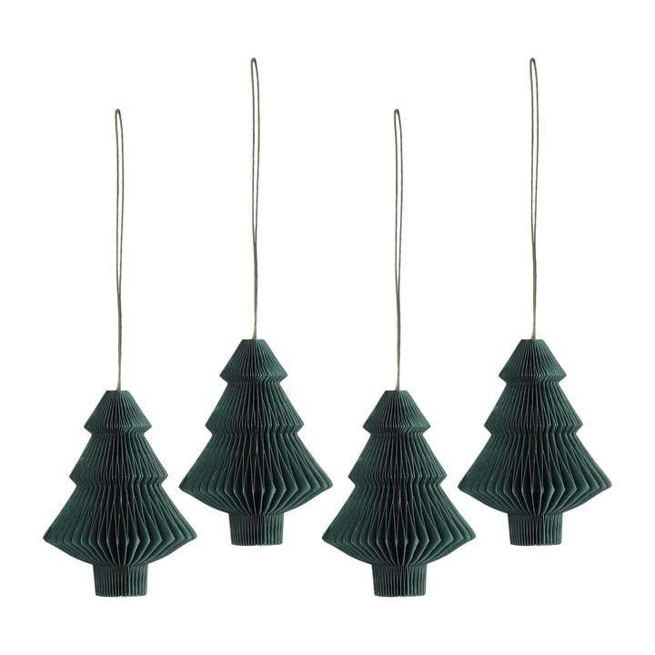 Tree Weihnachtsbaumkugeln 4er-Pack - Forest Green - Scandi Living