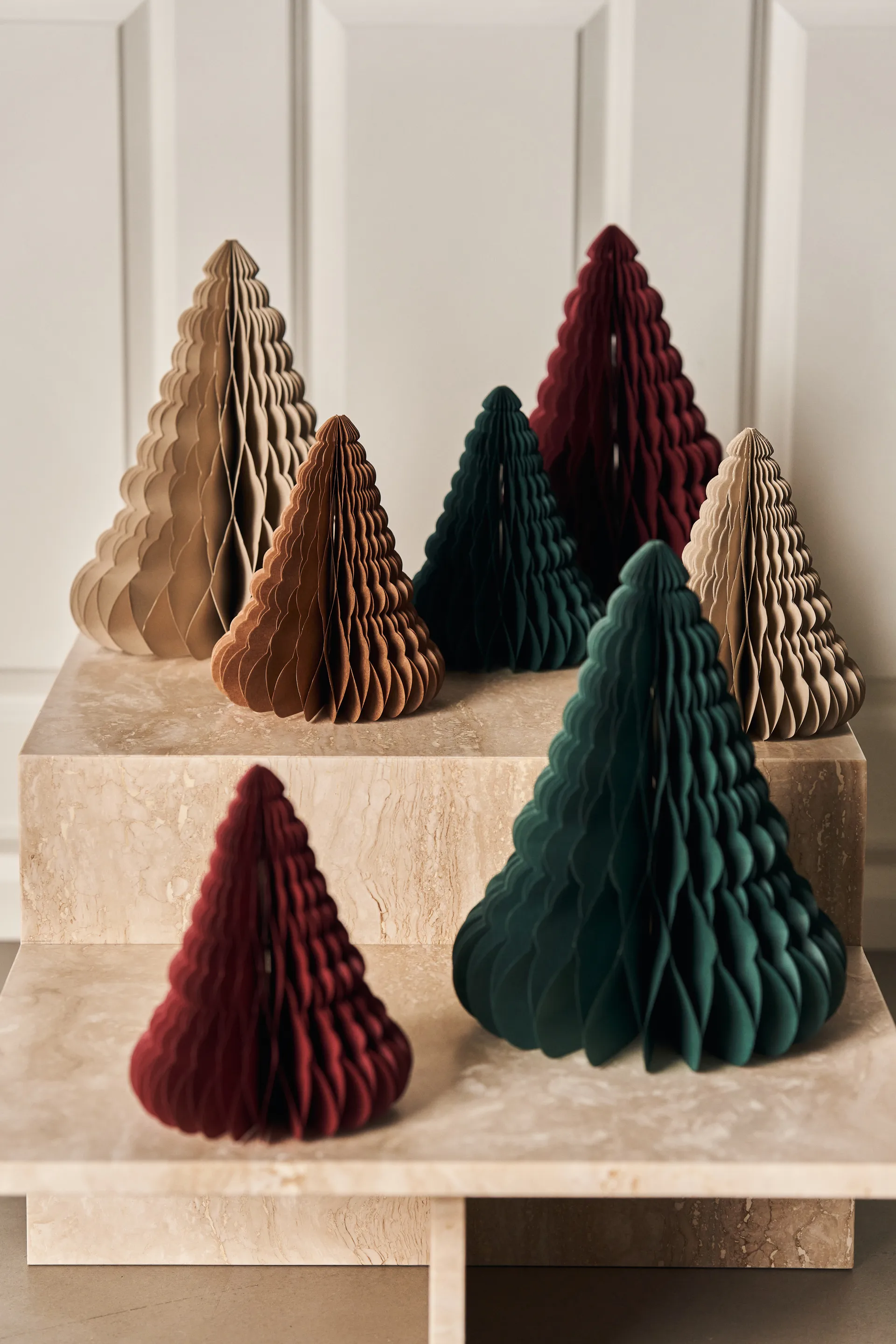 Trees Weihnachtsdekoration 2er-Pack, Forest Green Scandi Living