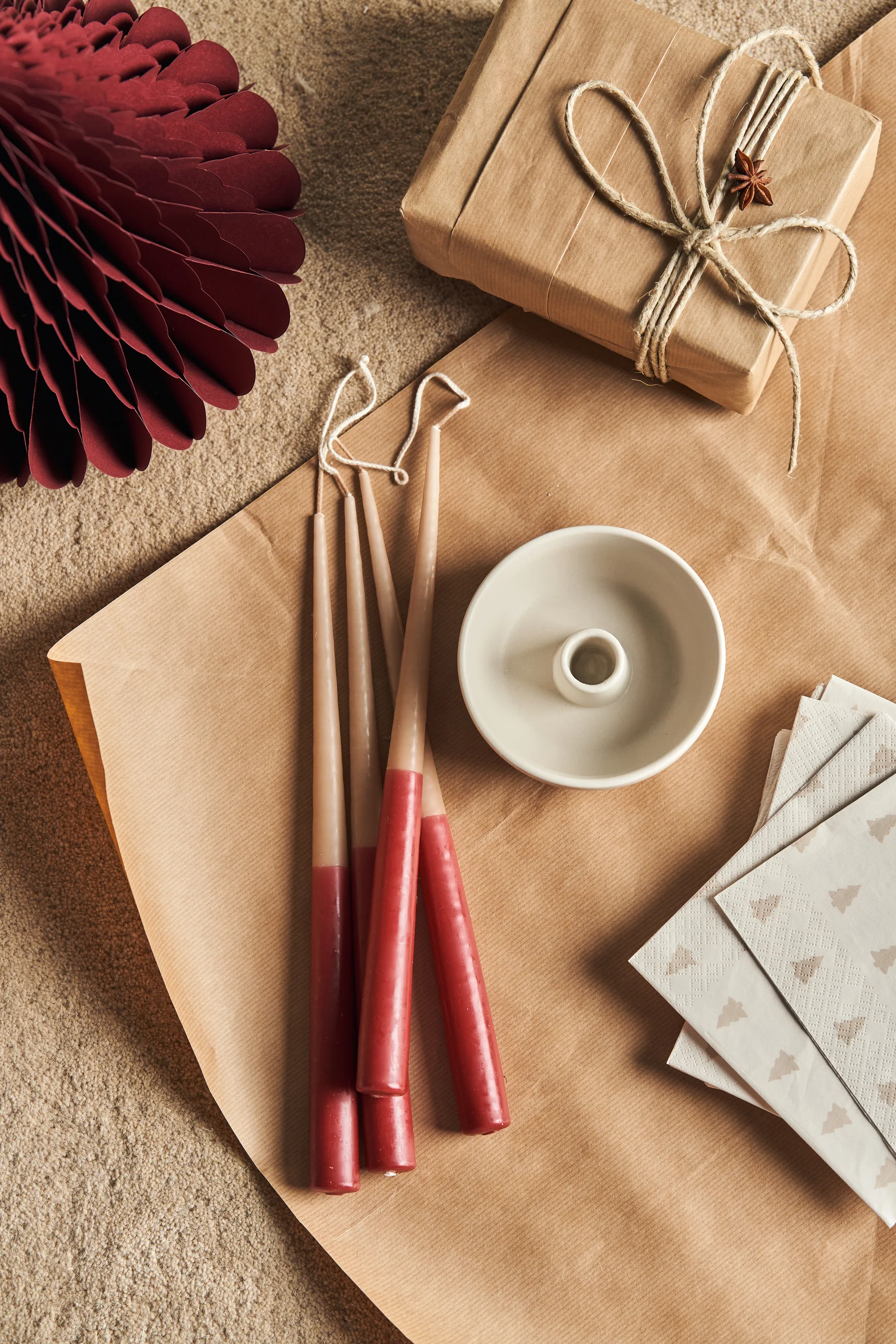 Trees Weihnachtsdekoration 2er-Pack, Red Scandi Living