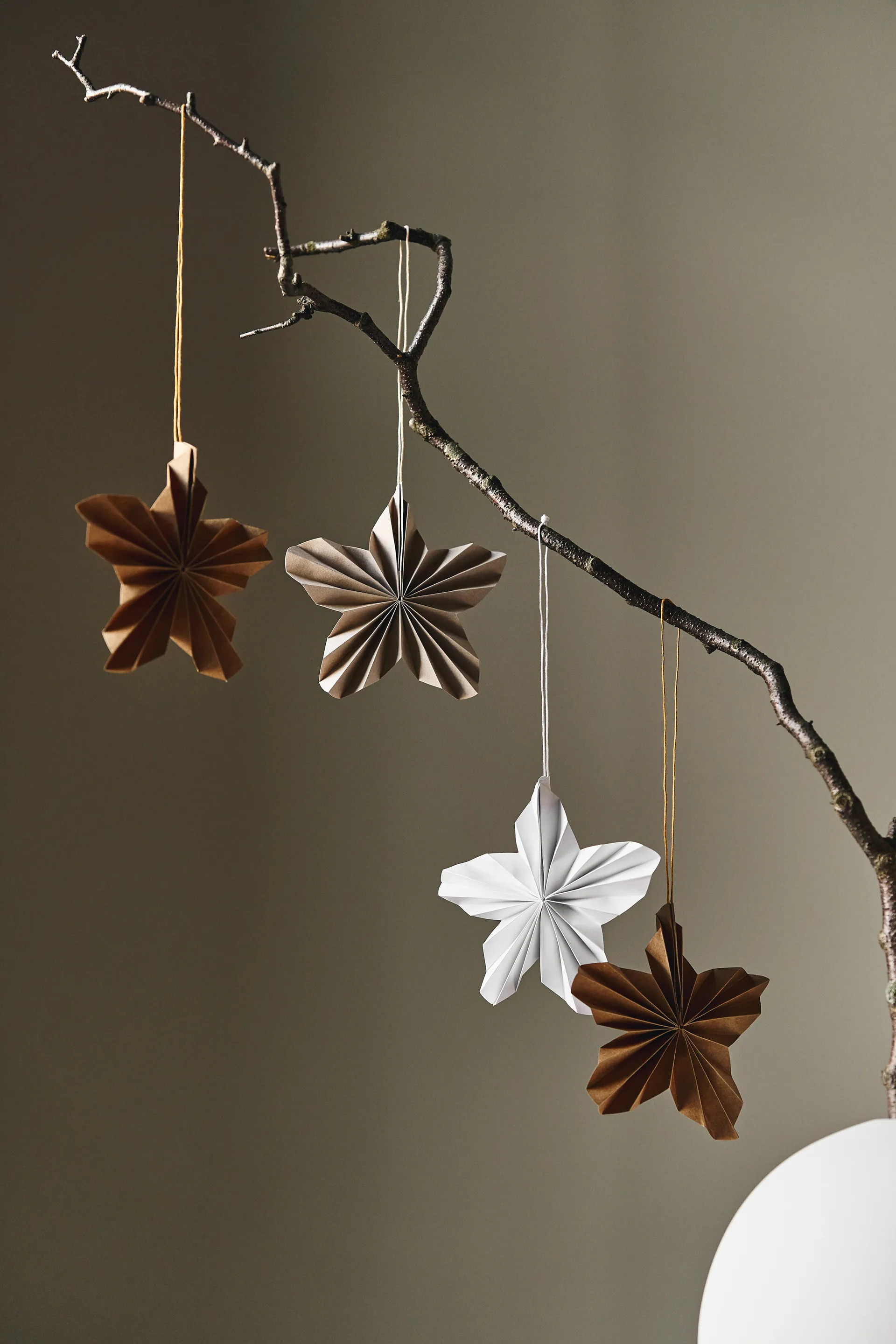 Twinkle Weihnachtsbaumschmuck 4er-Pack, Beige Scandi Living