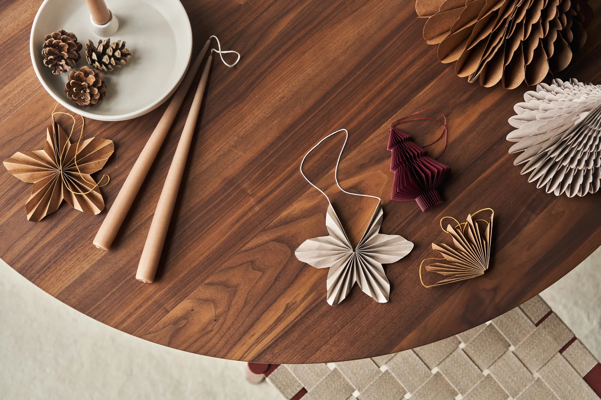 Twinkle Weihnachtsbaumschmuck 4er-Pack, Beige Scandi Living