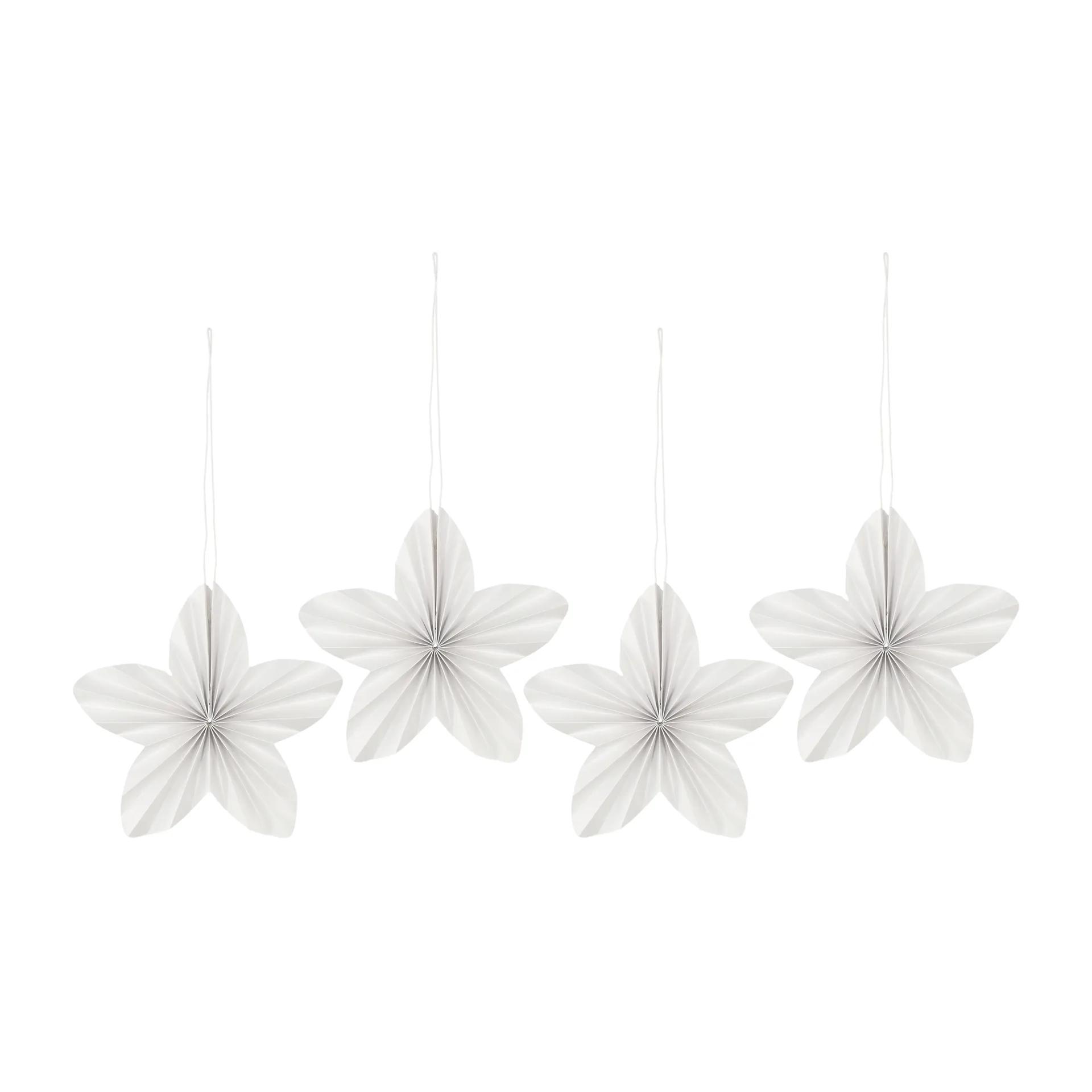 Twinkle Weihnachtsbaumschmuck 4er-Pack, White Scandi Living