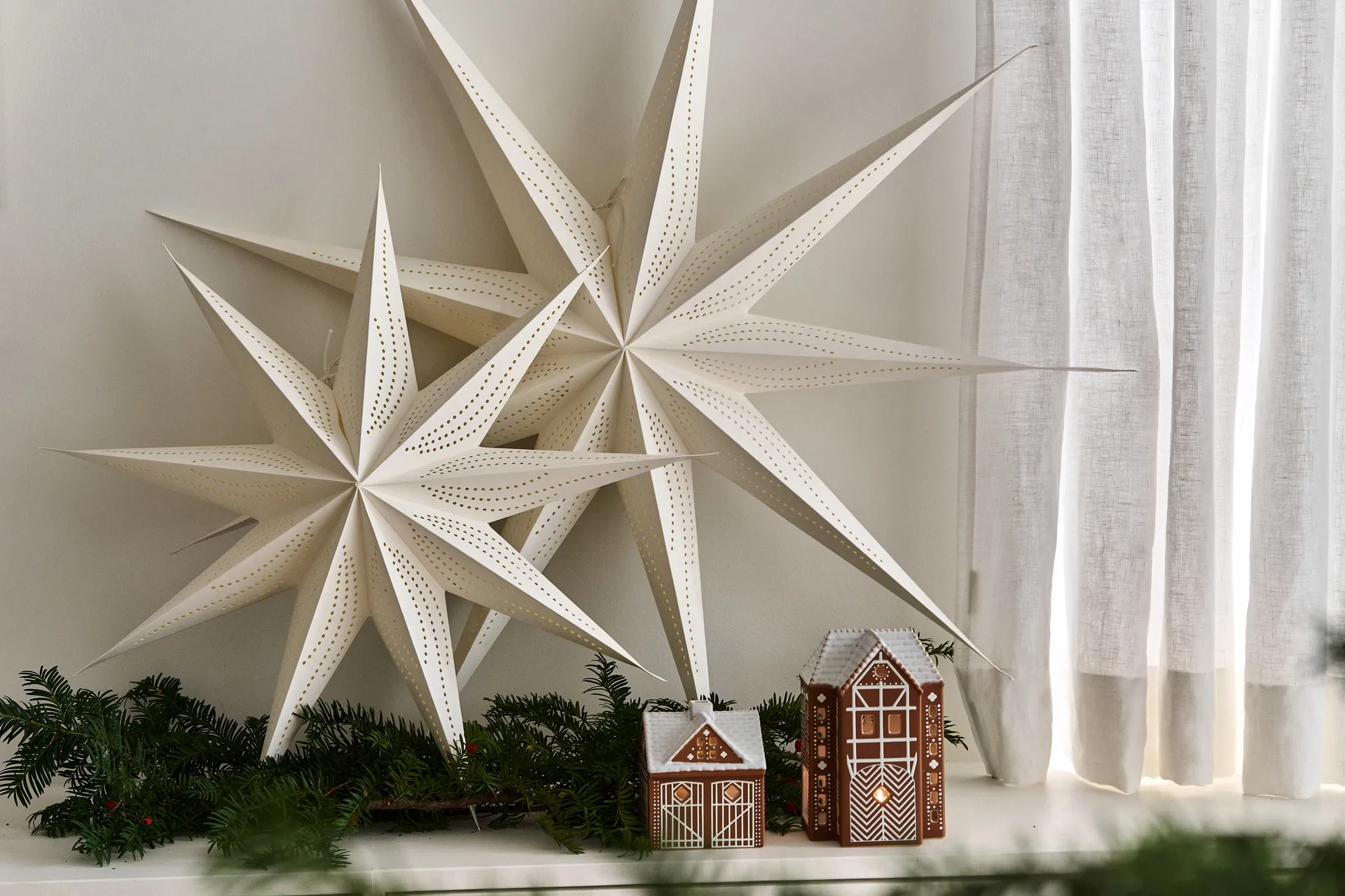 Veil Adventsstern, Weiß, Ø60 cm Scandi Living