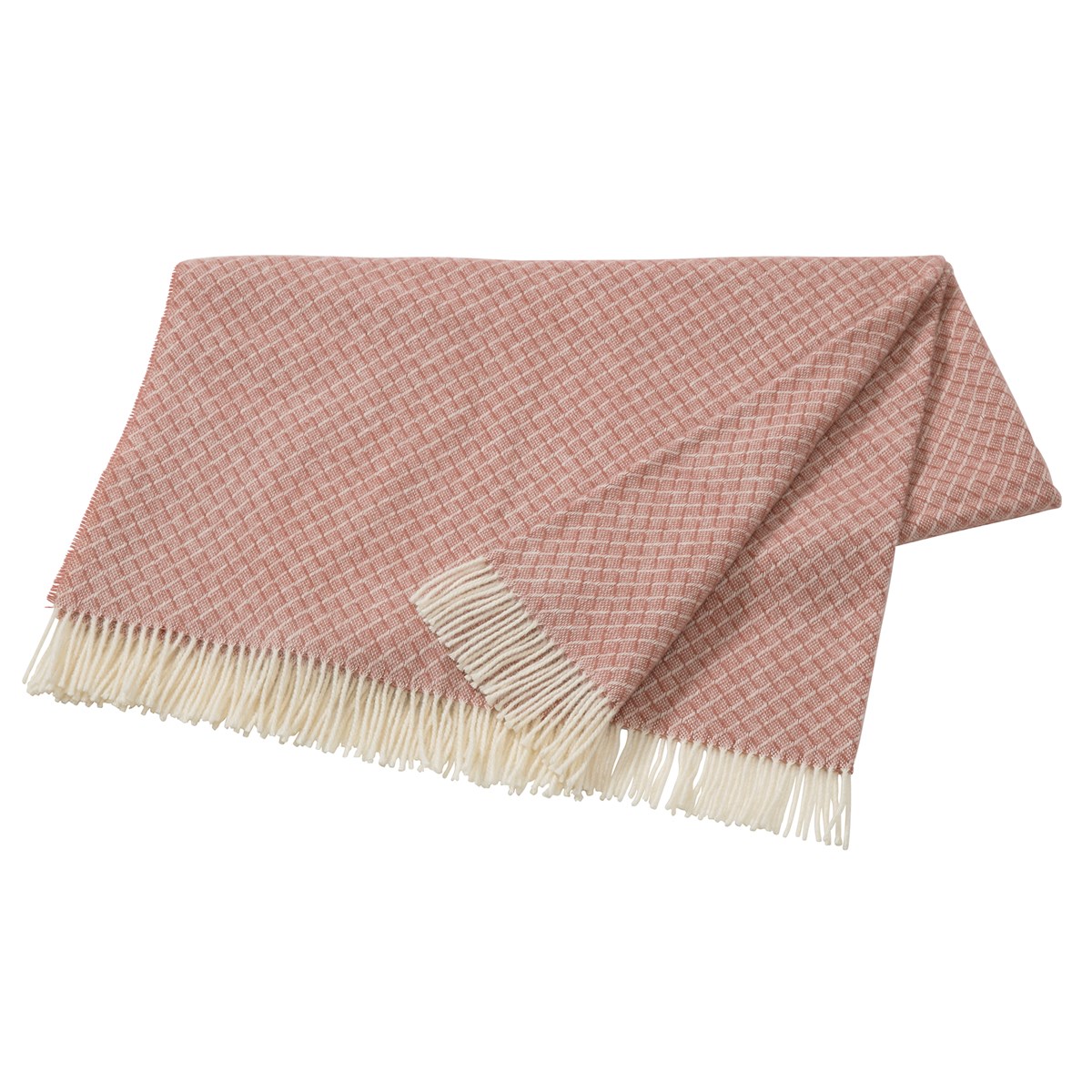 Scandi Living Wicker Wolldecke Dusty rose | Skandinavisches Design | Wolldecken | Rosa