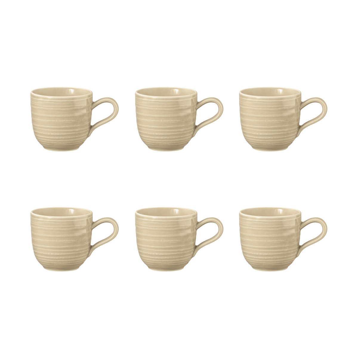 Seltmann Weiden Terra Espressotasse 9 cl 6er Pack Sand Beige