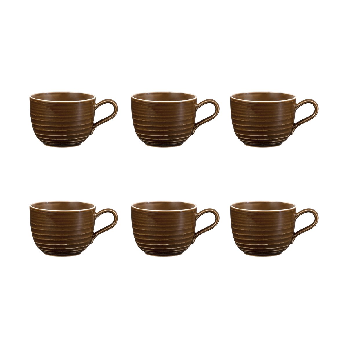Seltmann Weiden Terra Tasse 26 cl 6er Pack Earth Brown