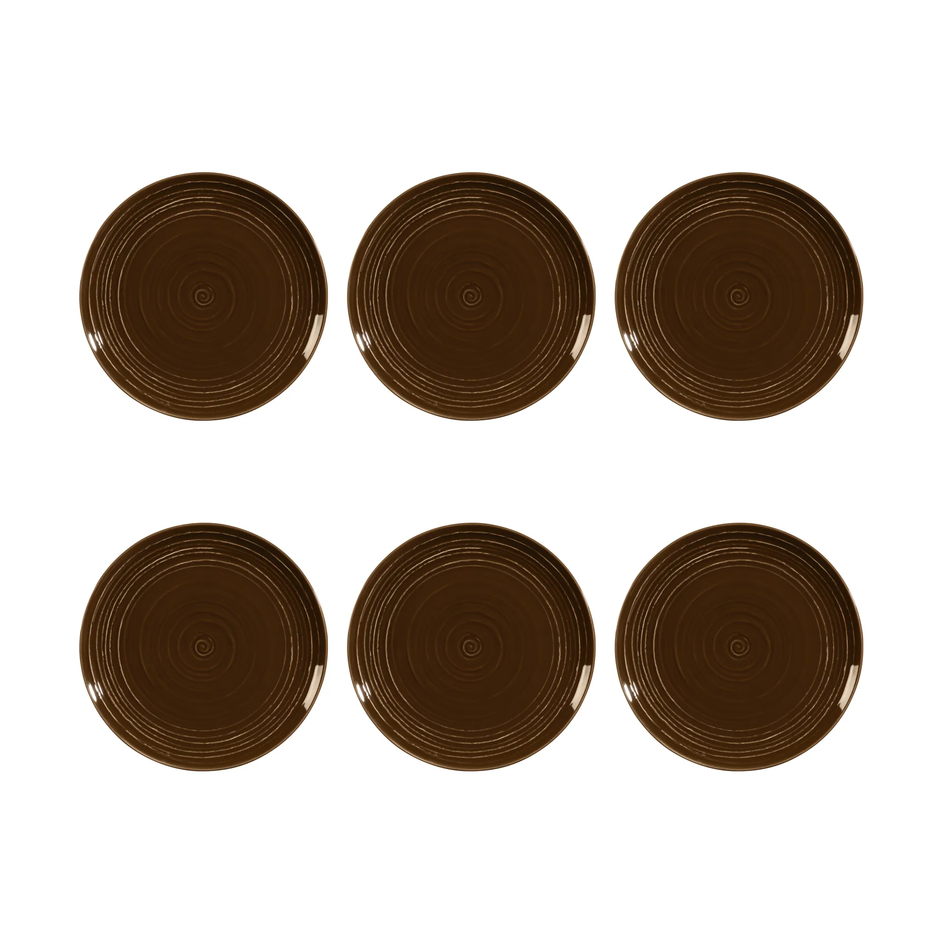 Terra Teller Ø22,7cm 6er Pack, Earth Brown Seltmann Weiden