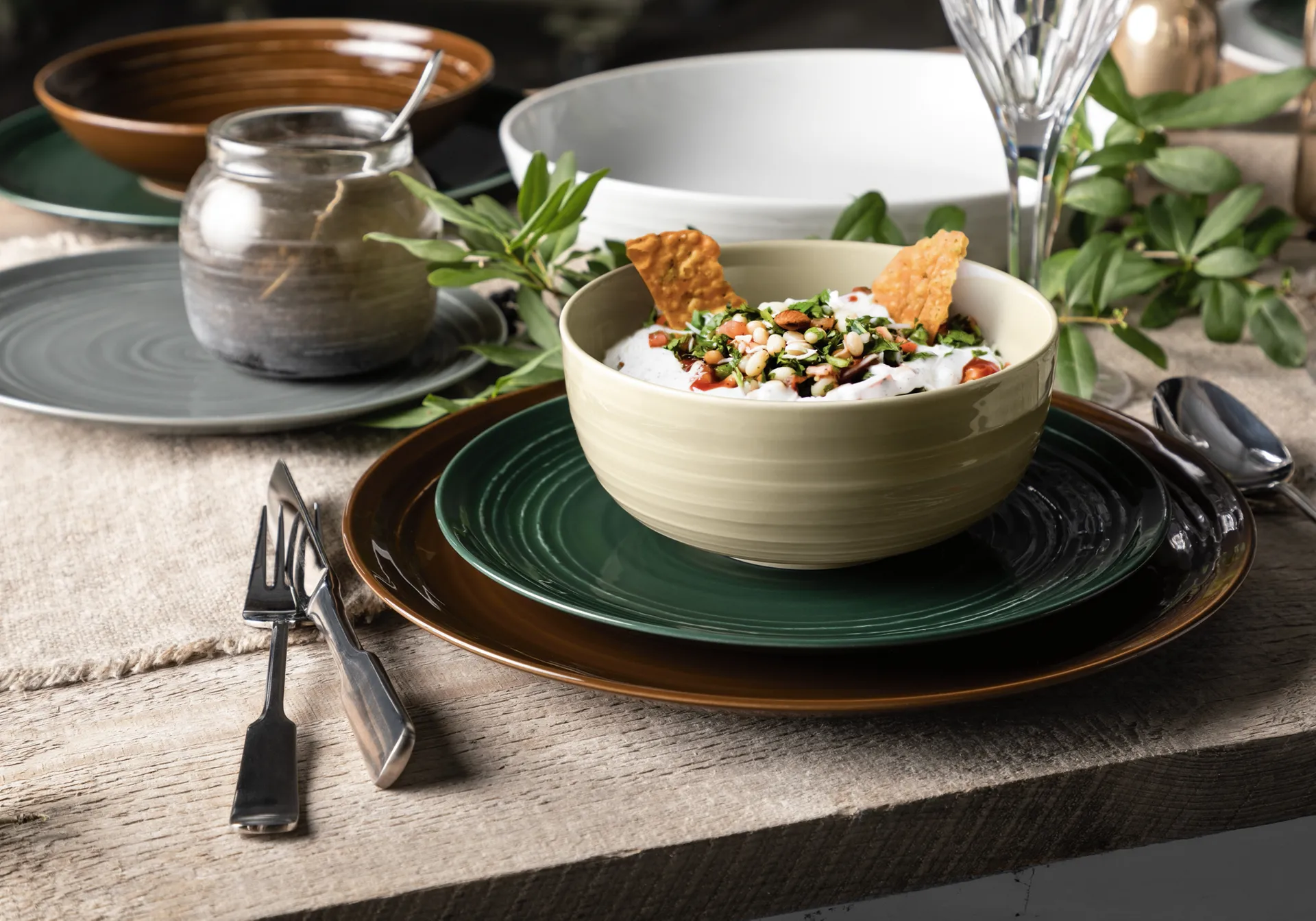 Terra Teller Ø22,7cm 6er Pack, Moss Green Seltmann Weiden