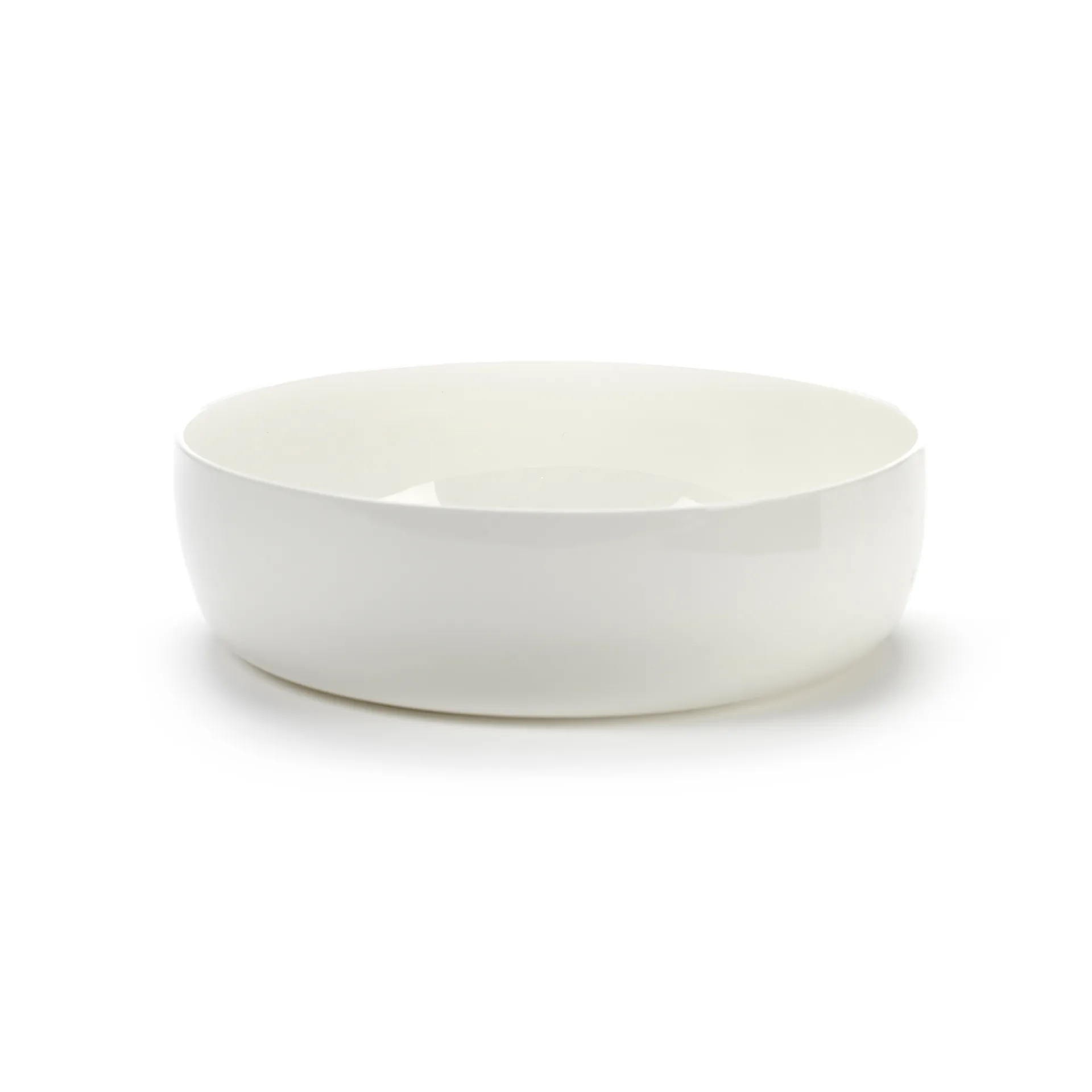 Base Servierschale mit niedrigem Rand weiß, 20cm Serax